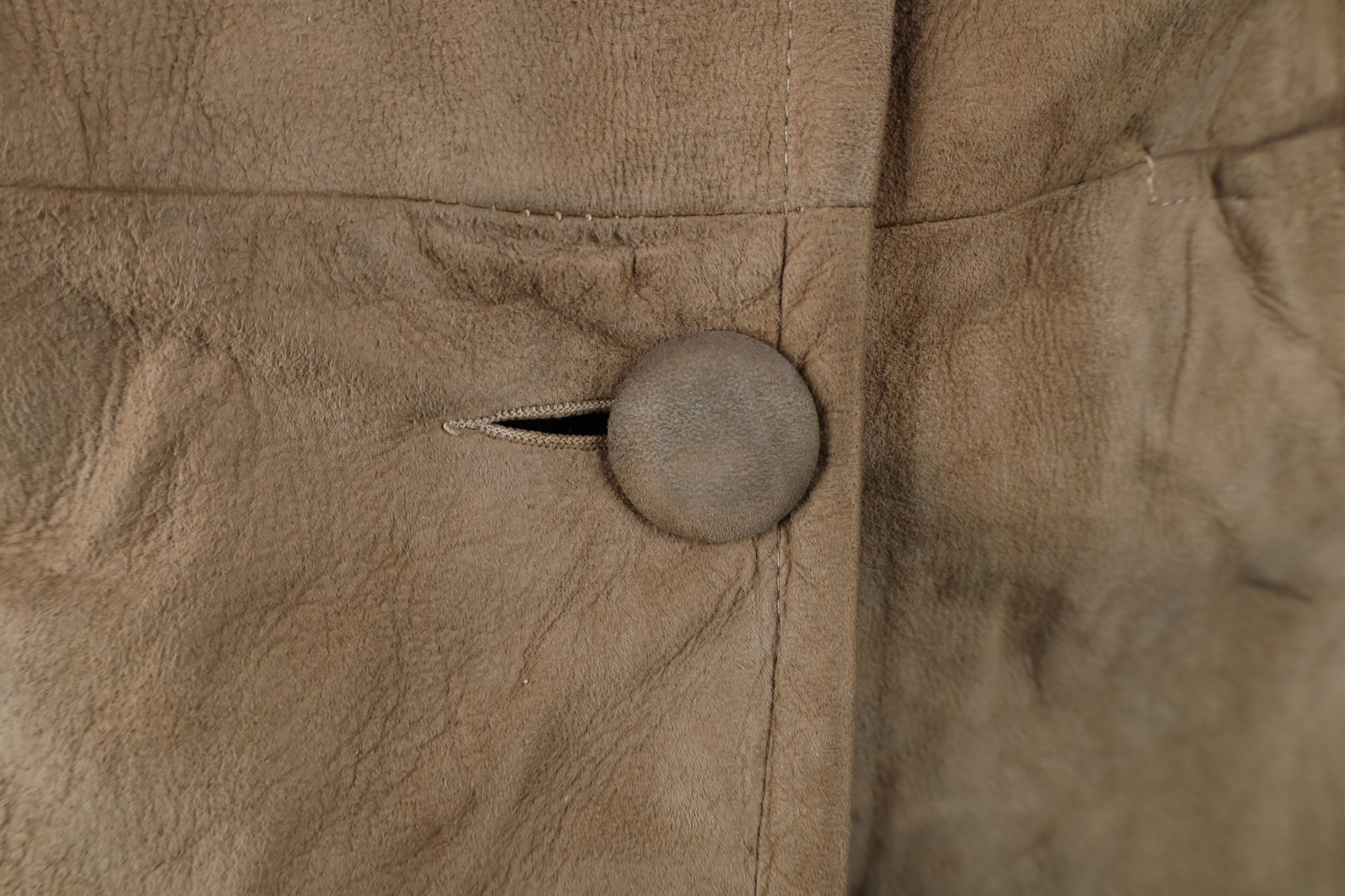 Vintage Vintage 40s 50s Rockabilly Fur Trim Suede Leather Jacket Size M / US 6-8 / IT 42-44 - 6 Thumbnail