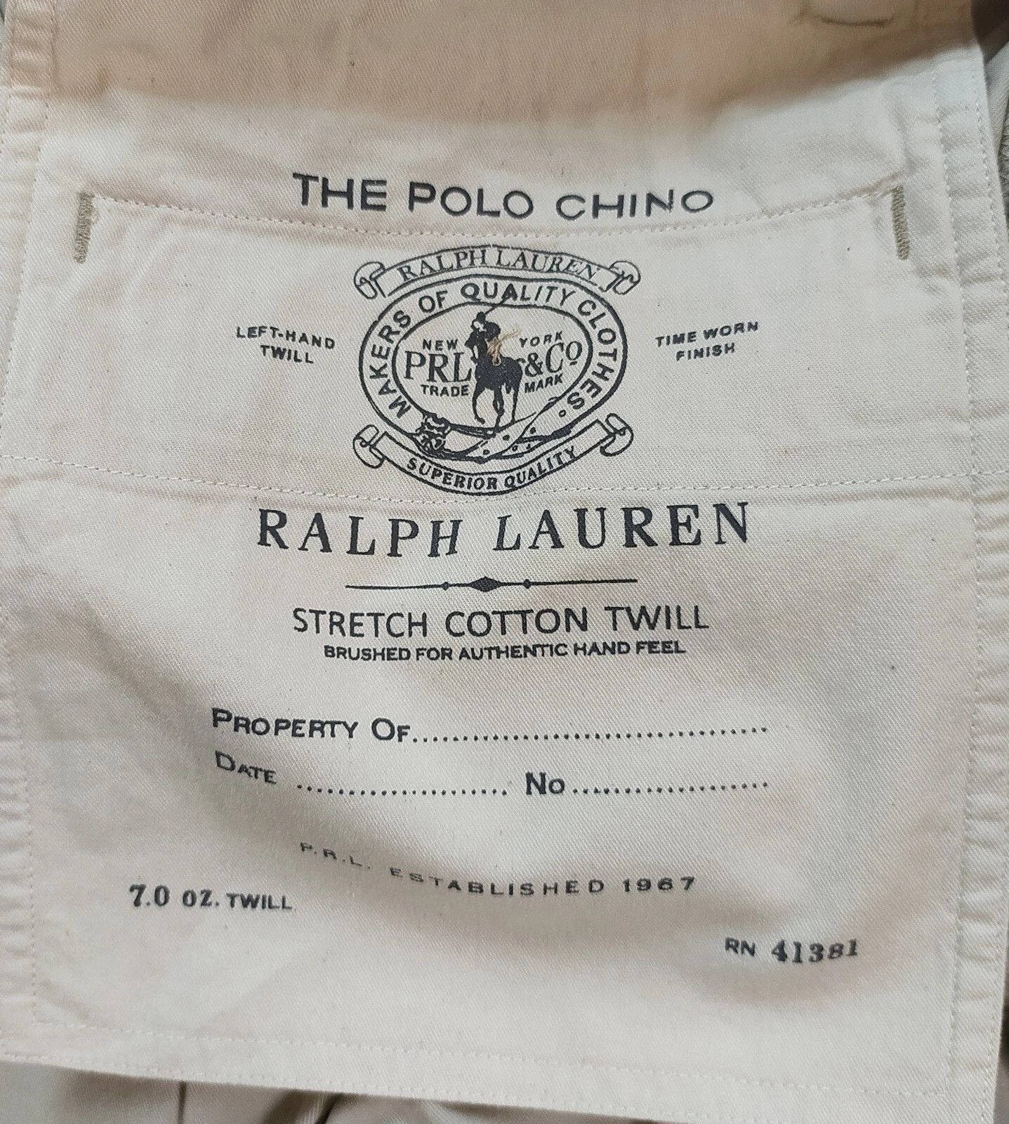 Polo Ralph Lauren Polo Ralph Lauren Slim Stretch Fit Chino Trouser FTP 0011 Size US 32 / EU 48 - 7 Thumbnail