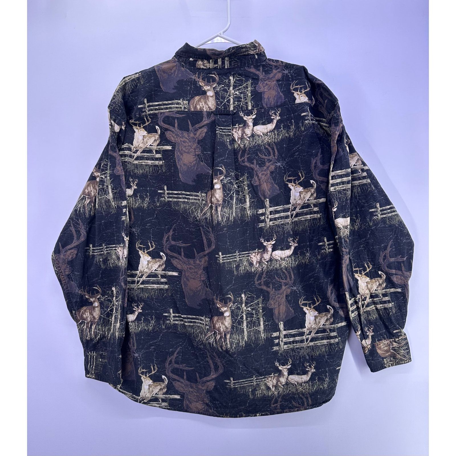 & Other Stories Woods & Water Button Down Shirt Mens Size 2XL Buck All Over Size US XL / EU 56 / 4 - 8 Thumbnail