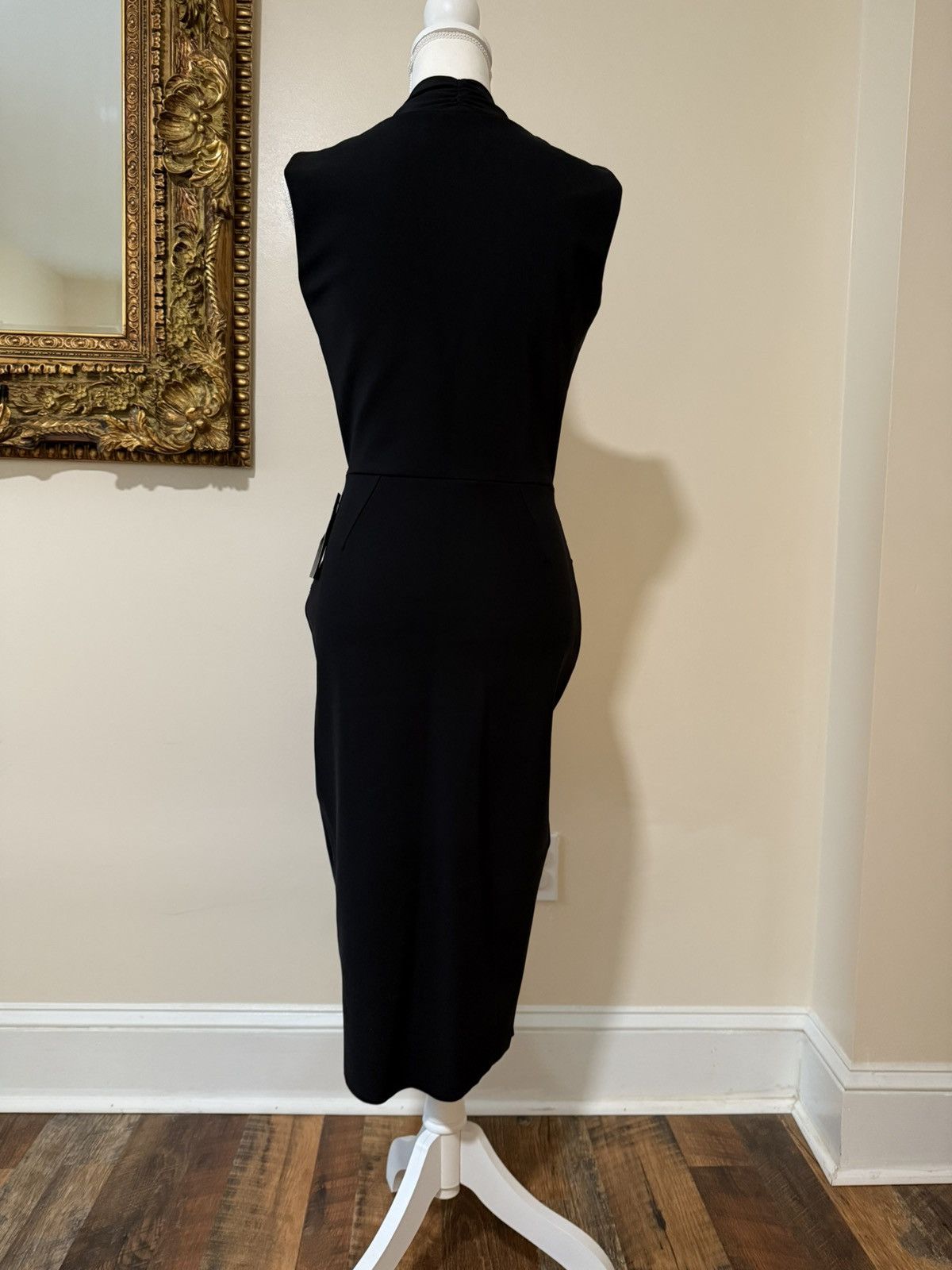 Chiara Boni Chiara Boni Elegant Black Midi Dress Size M / US 6-8 / IT 42-44 - 8 Thumbnail