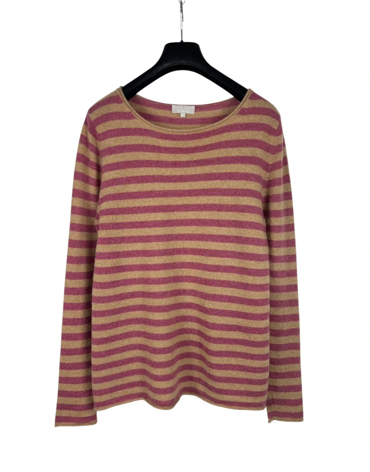Other Marie Lund Pure Cashmere Striped Jumper size XXL Size XXL / US 16-18 / IT 52-54 - 8 Thumbnail