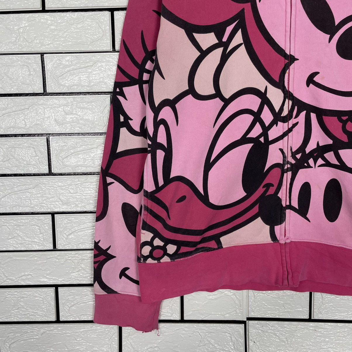 Japanese Brand Tokyo Disney Resort Minnie Mouse Fullprint Zipper Hoodie Size M / US 6-8 / IT 42-44 - 3 Thumbnail