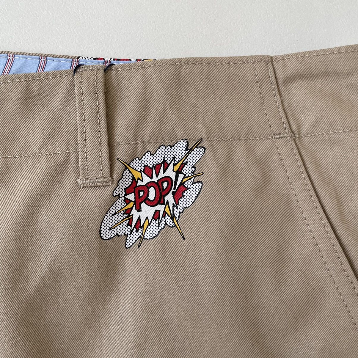 Comme des Garcons Lichtenstein ‘Pop’ Print Beige Wide Pants Size US 36 / EU 52 - 3 Thumbnail