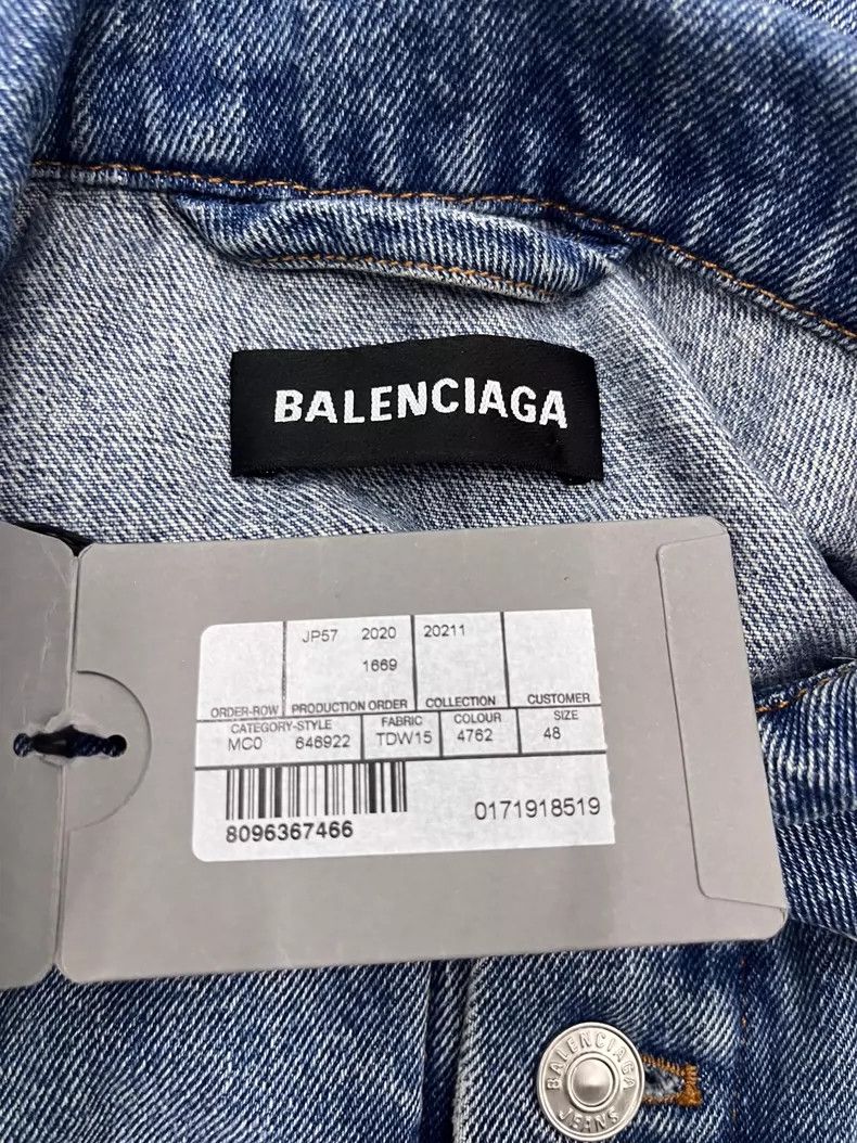 Balenciaga Balenciaga size 48 Washed denim jacket Size US M / EU 48-50 / 2 - 5 Thumbnail