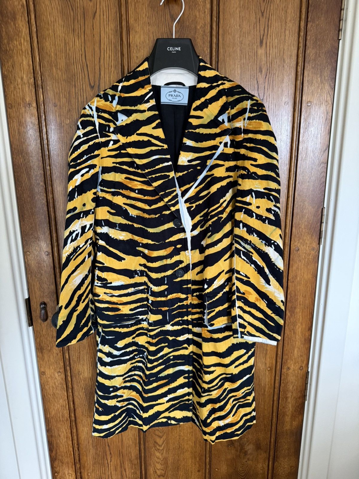 Prada SS18 Prada come on in tiger coat Archive grail coat jacket Size US S / EU 44-46 / 1 - 2 Thumbnail