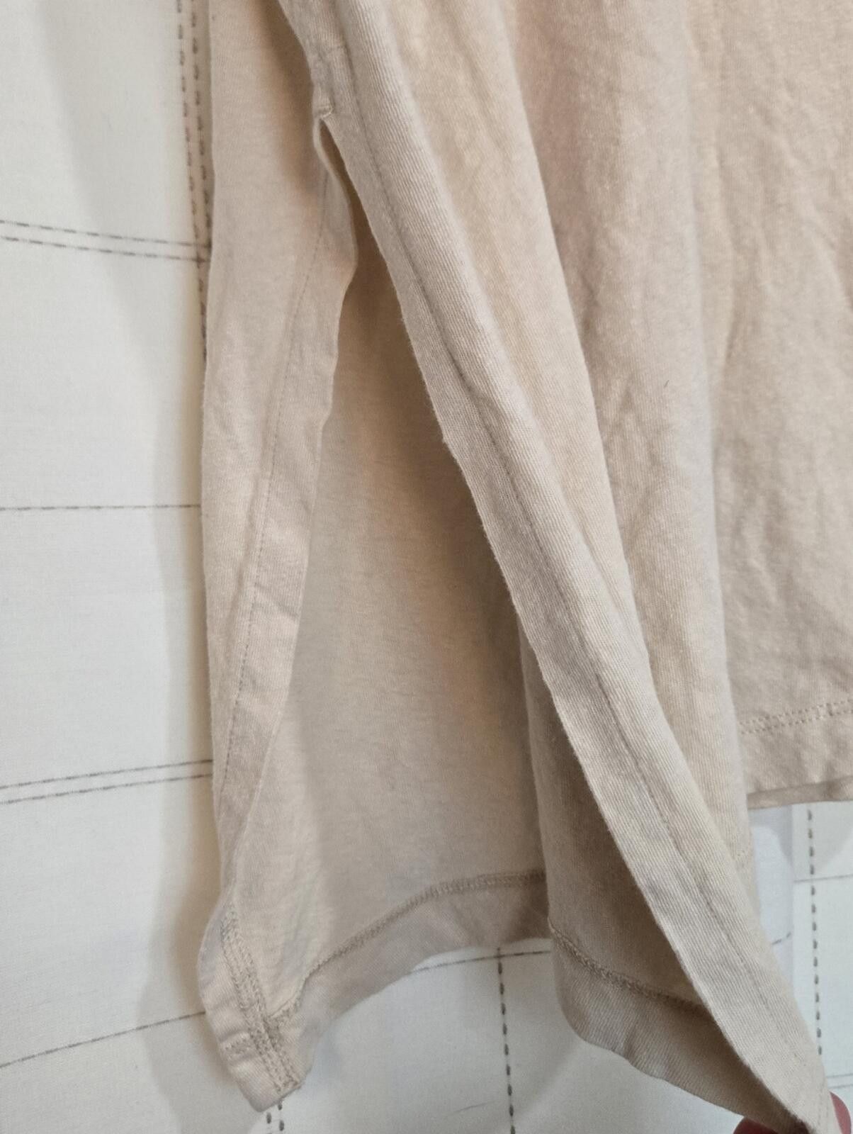 Esprit Esprit Linen Blend Asymmetrical Hem Tee Size M / US 6-8 / IT 42-44 - 3 Thumbnail