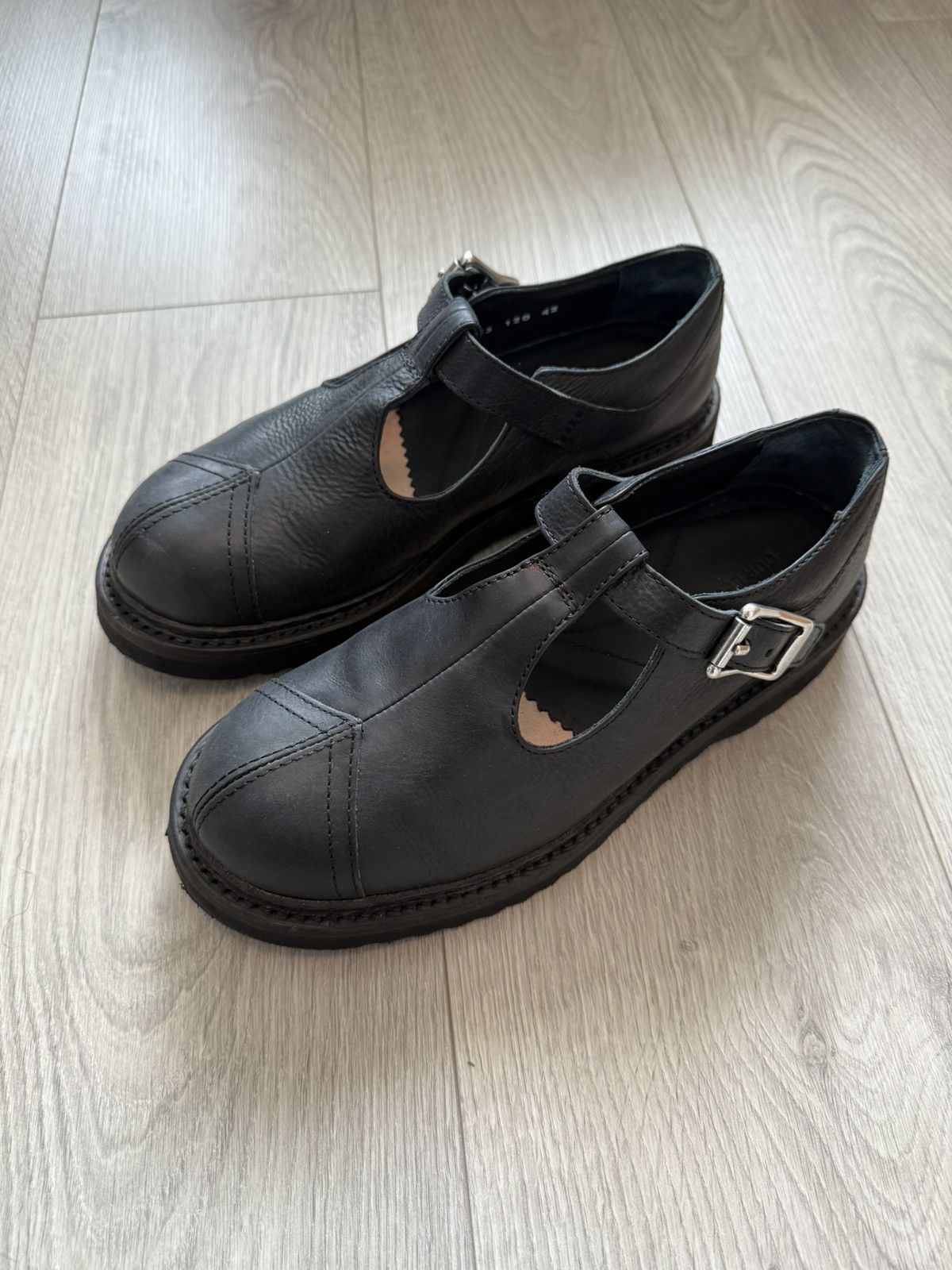 Stefan Cooke Stefan Cooke Slashed Square Toe Derby Black