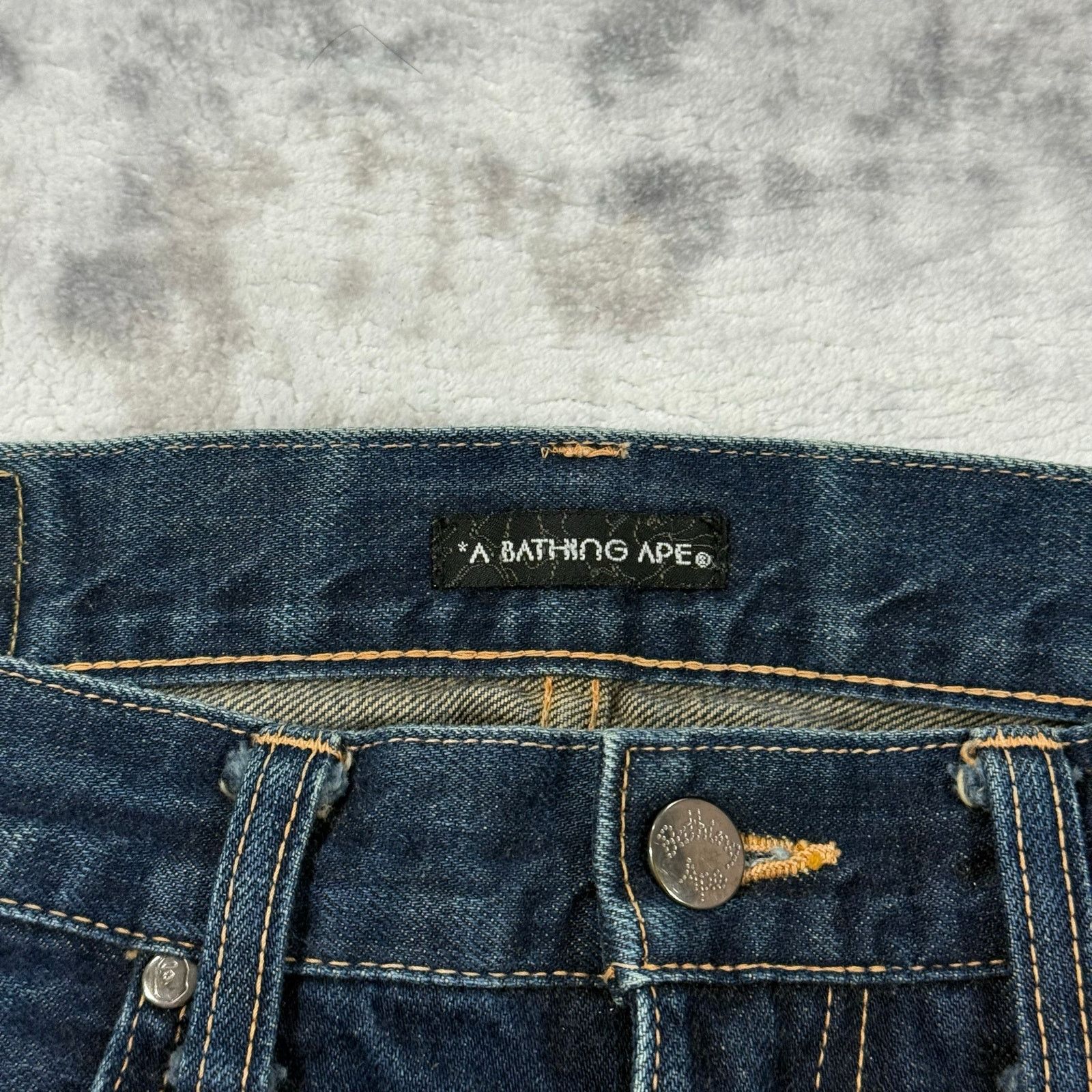 Bape × Nigo Authentic Bape 2000’s ASNKA Jeans 32 Size US 32 / EU 48 - 4 Thumbnail