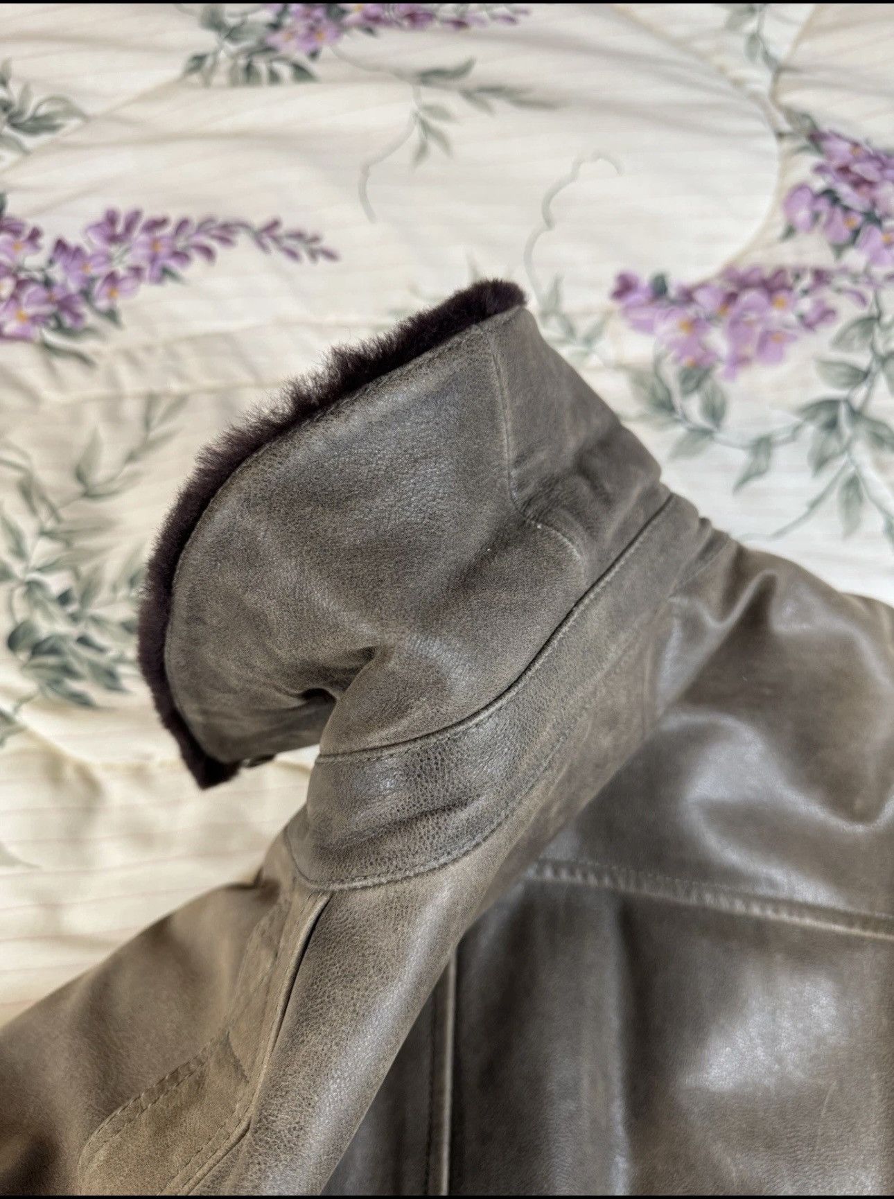 L.L. Bean L.L. Bean Brown Goatskin Leather Shearling Bomber Jacket S Size US S / EU 44-46 / 1 - 17 Thumbnail