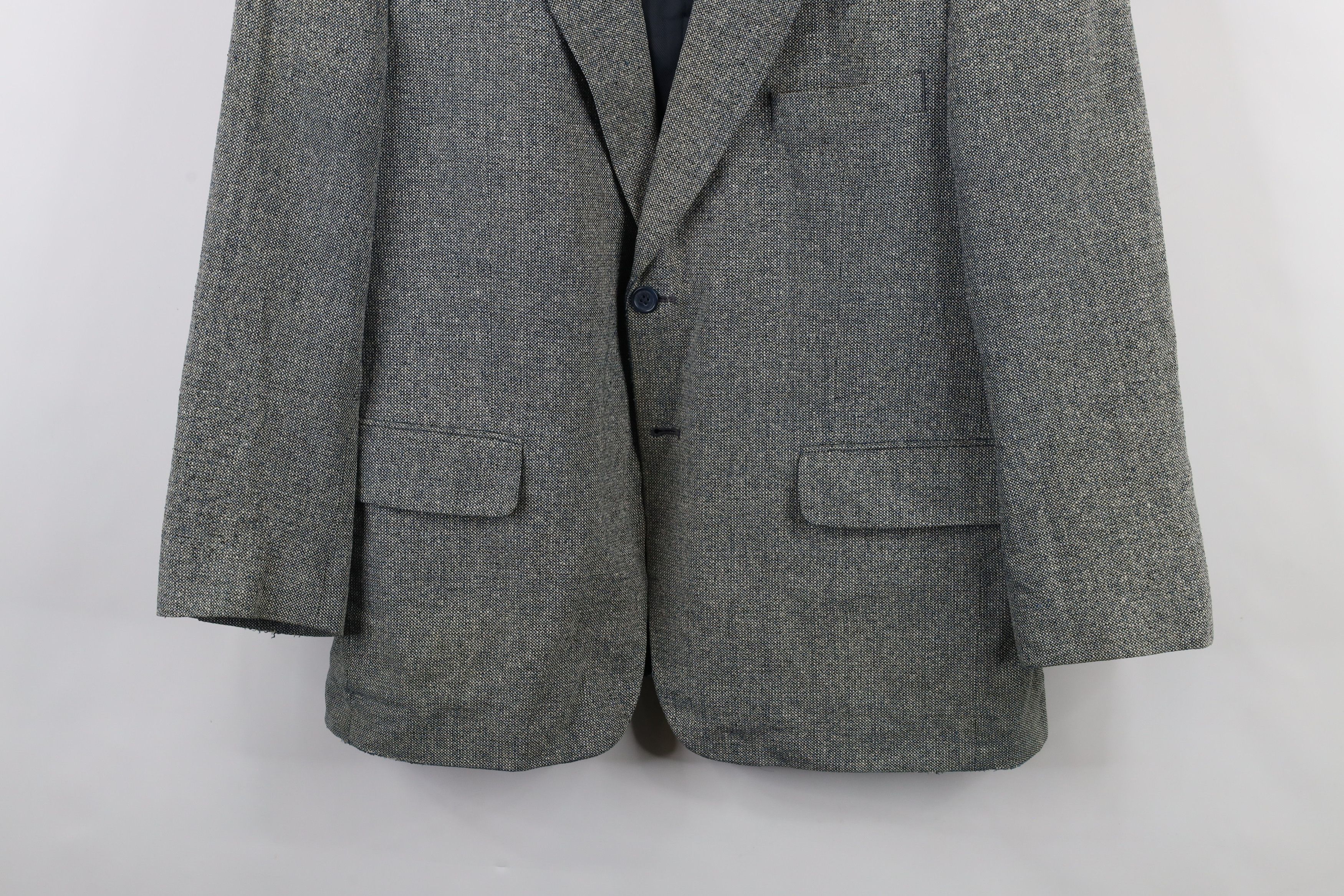 Vintage Vintage 90s Streetwear Silk Tweed Blazer Suit Coat Jacket Size US XL / EU 56 / 4 - 3 Thumbnail