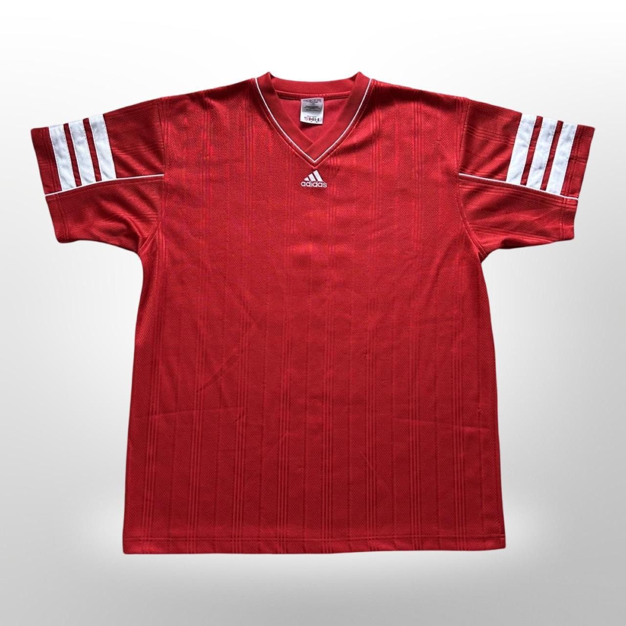 Adidas × Vintage Adidas Vintage Red Soccer Jersey Number 5 Size US XL / EU 56 / 4 - 1 Thumbnail