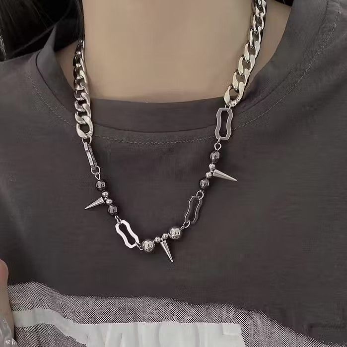 Jewelry × Vintage Spike Beaded Gemstone Necklace Size ONE SIZE - 1 Thumbnail