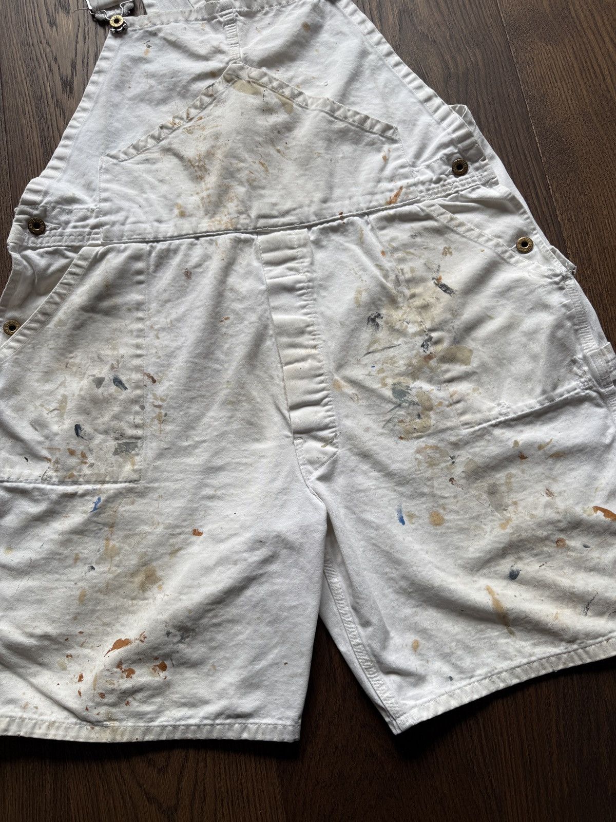 Vintage Vintage Universal Chicago Thrashed Painter Overall Shorts Size US 40 / EU 56 - 5 Thumbnail