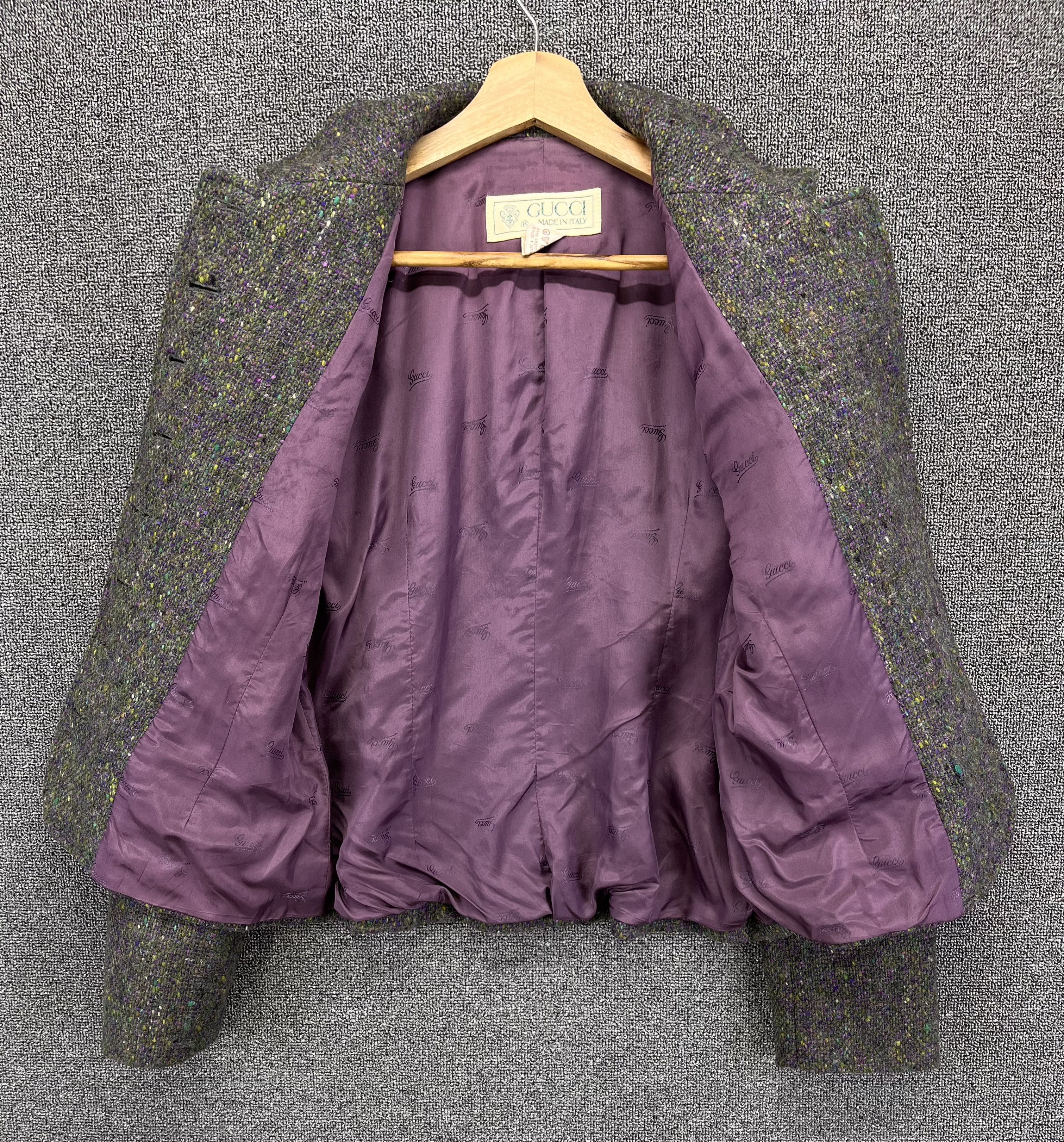 Gucci Vintage 90s Gucci Made in Italy Rare Wool Cardigan Jacket Size M / US 6-8 / IT 42-44 - 6 Thumbnail