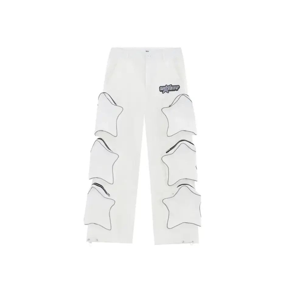 Japanese Brand × Vintage Reflective pants with stars and pockets hip-hop Harajuku Size US 32 / EU 48 - 3 Thumbnail