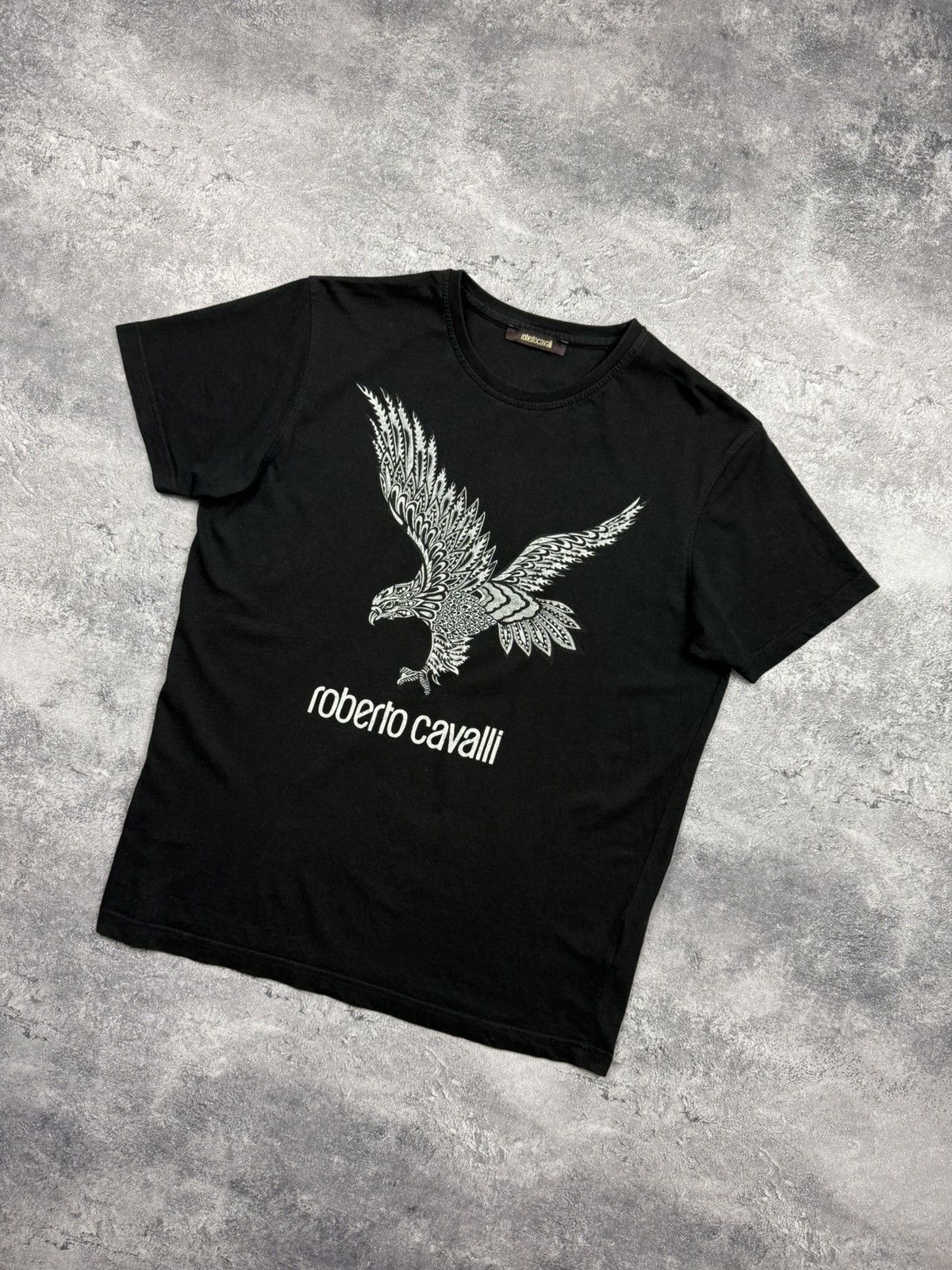 Roberto Cavalli Vintage Roberto Cavalli Eagle Big Logo T-Shirt Y2K Rare Tee Size US M / EU 48-50 / 2 - 2 Thumbnail