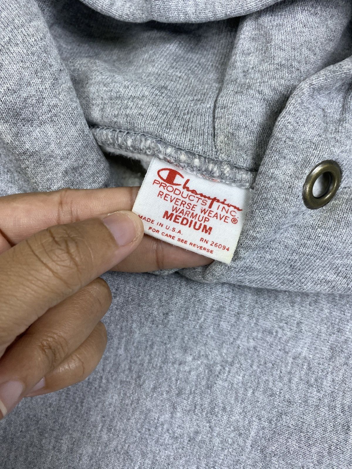 Champion 🔥Vintage Champion Reverse Weave Plain Gray Hoodie Size US S / EU 44-46 / 1 - 8 Thumbnail