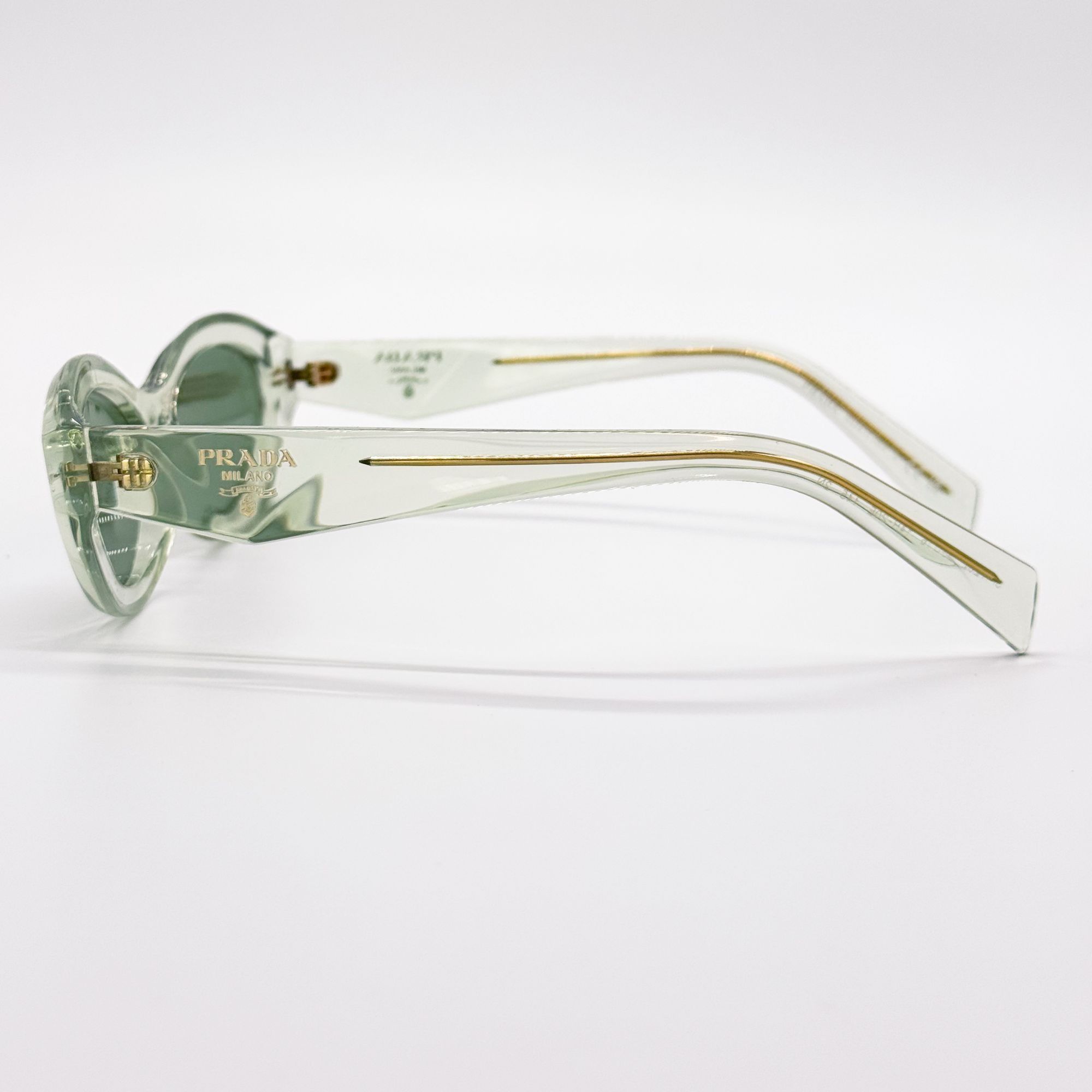 Prada NEW PRADA SUNGLASSES PR26ZS 14R20E TRANSPARENT MINT WOMEN Size ONE SIZE - 8 Thumbnail