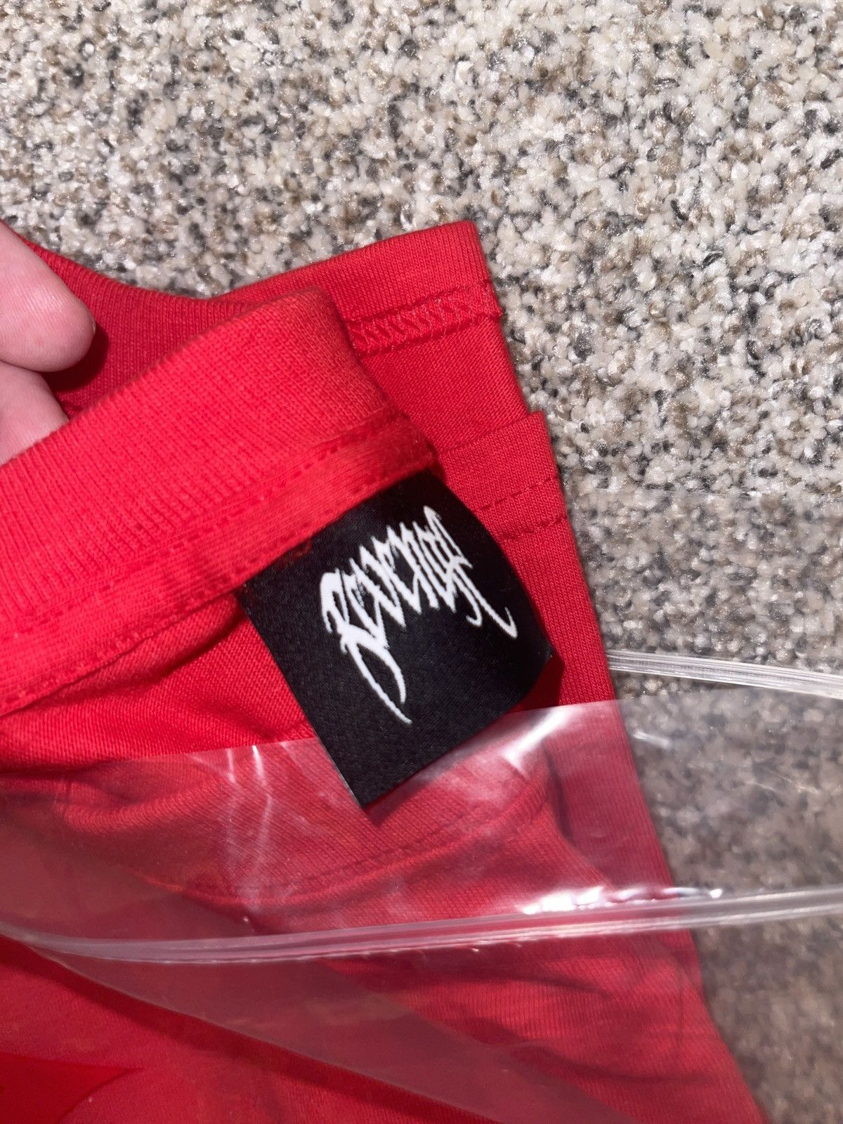Revenge Revenge Red Lightning Rhinestone Tee Size US XL / EU 56 / 4 - 3 Thumbnail