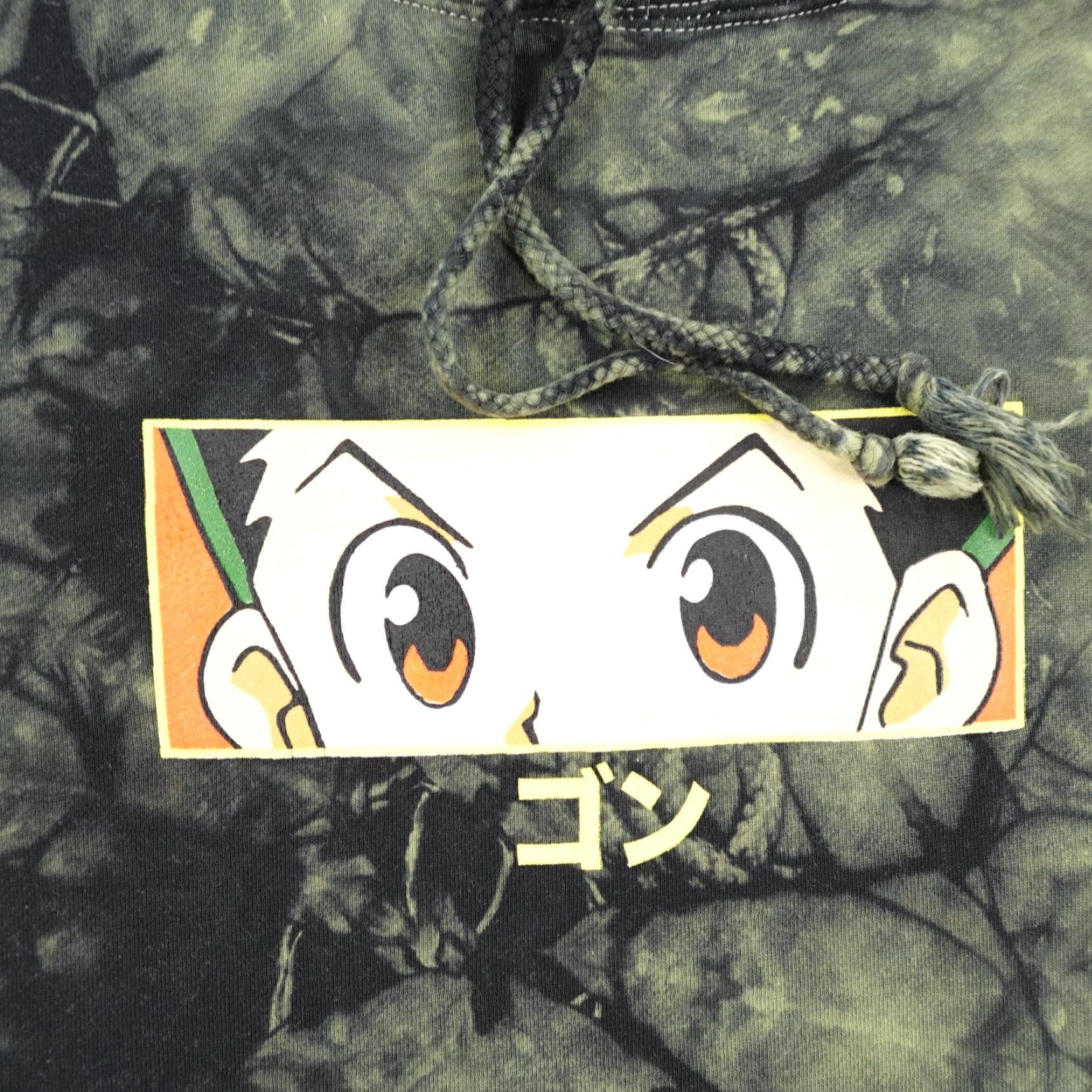 Hypland Hypland Hoodie Men Medium Green Black Tie Dye Anime Gon Freecss Sweatshirt Size US M / EU 48-50 / 2 - 3 Thumbnail