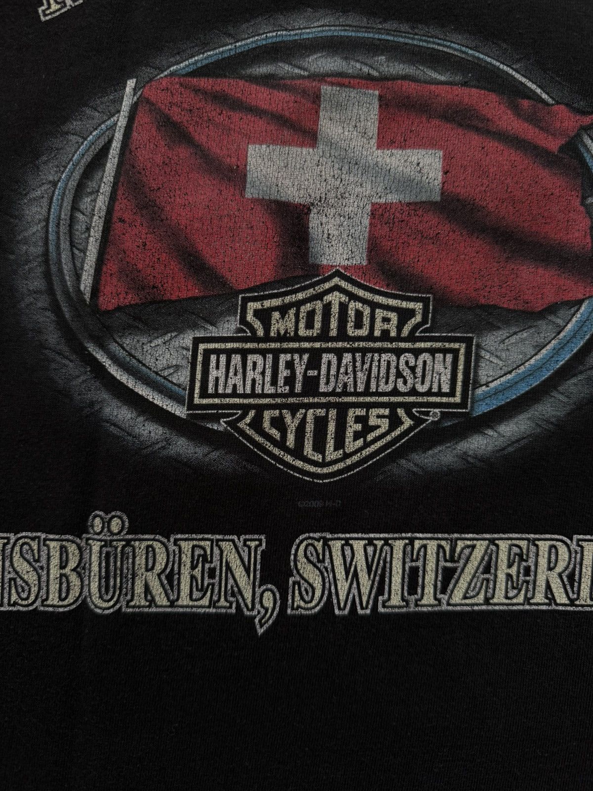 Band Tees × Harley Davidson × Vintage Vintage 2009 Harley Davidson Moto Senn AG Retro Y2K T-Shirt Size US M / EU 48-50 / 2 - 11 Thumbnail