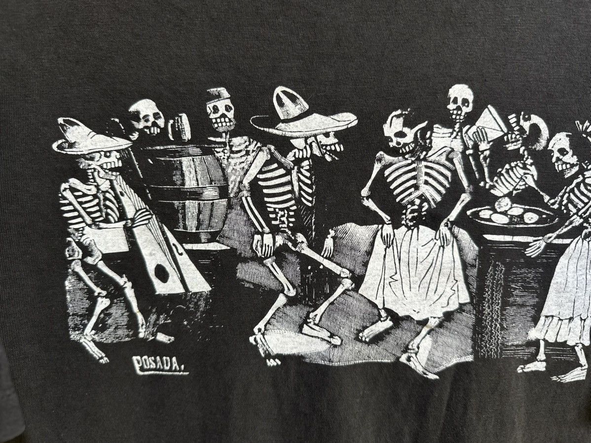 Vintage Vintage 90s Art Skulls Posada Faded Tee Size US L / EU 52-54 / 3 - 2 Thumbnail