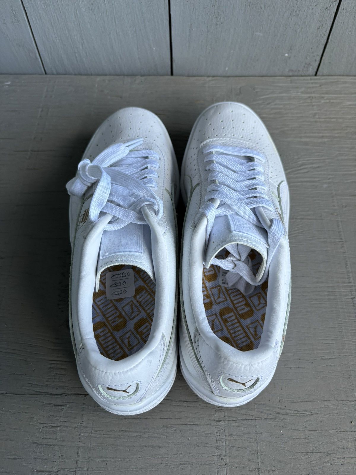 Puma Puma GV Special All White Leather Puma Sneakers Force 1 Mens Size US 8 / EU 41 - 7 Thumbnail