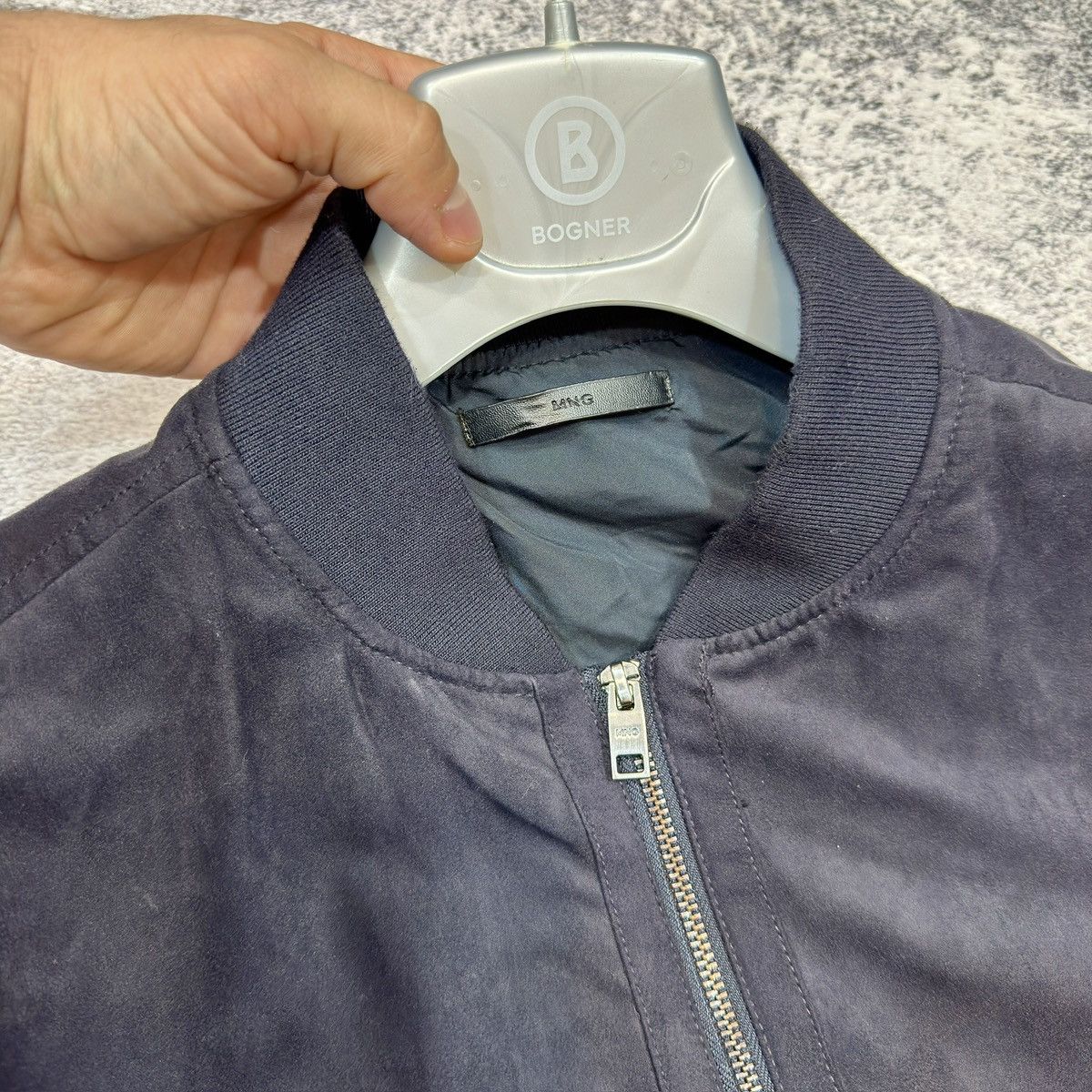 Mango Mango Man Suede-effect mens bomber jacket L size Size US L / EU 52-54 / 3 - 3 Thumbnail