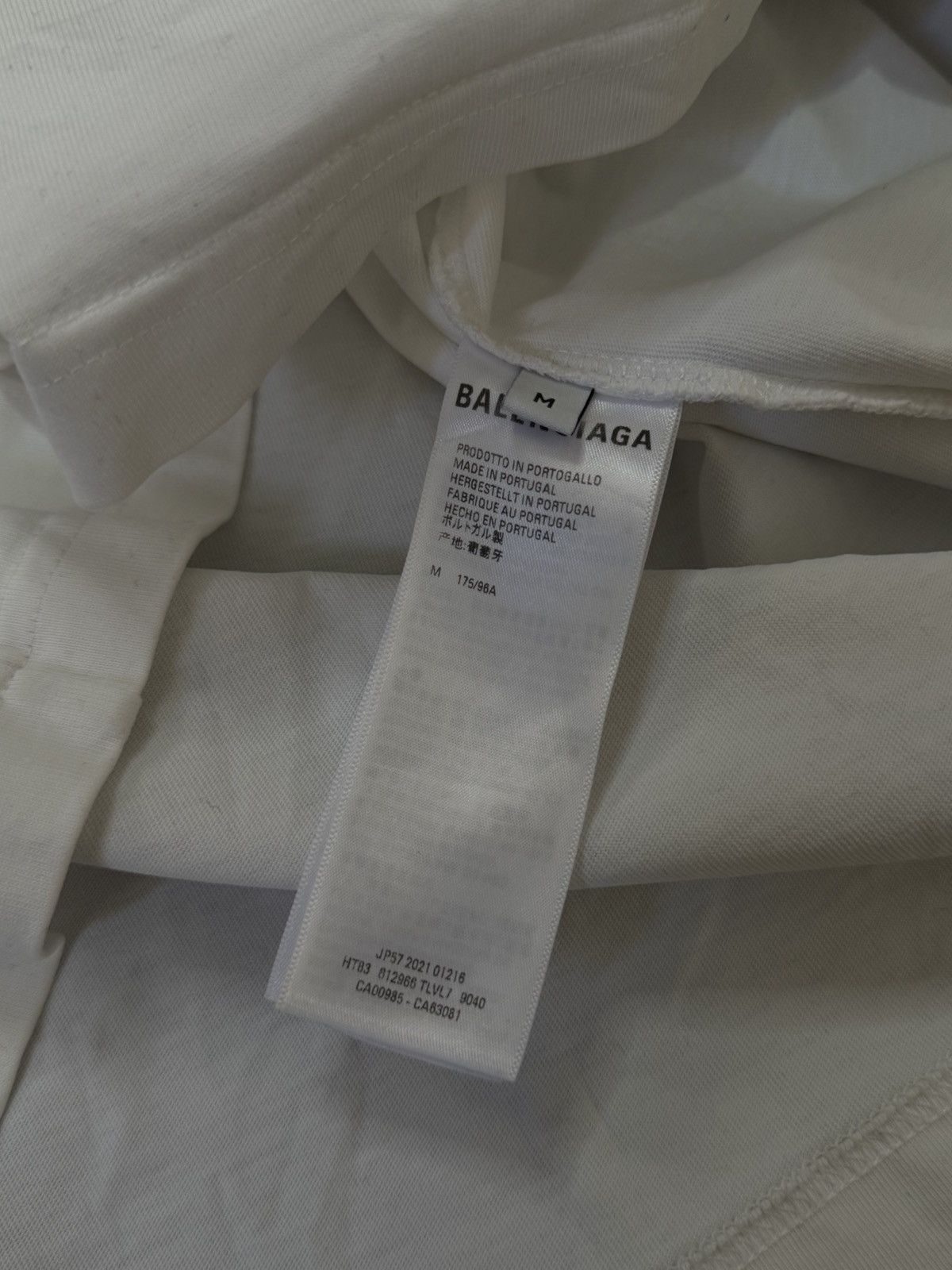 Balenciaga Balenciaga Paris T-Shirt – White Size US M / EU 48-50 / 2 - 4 Thumbnail