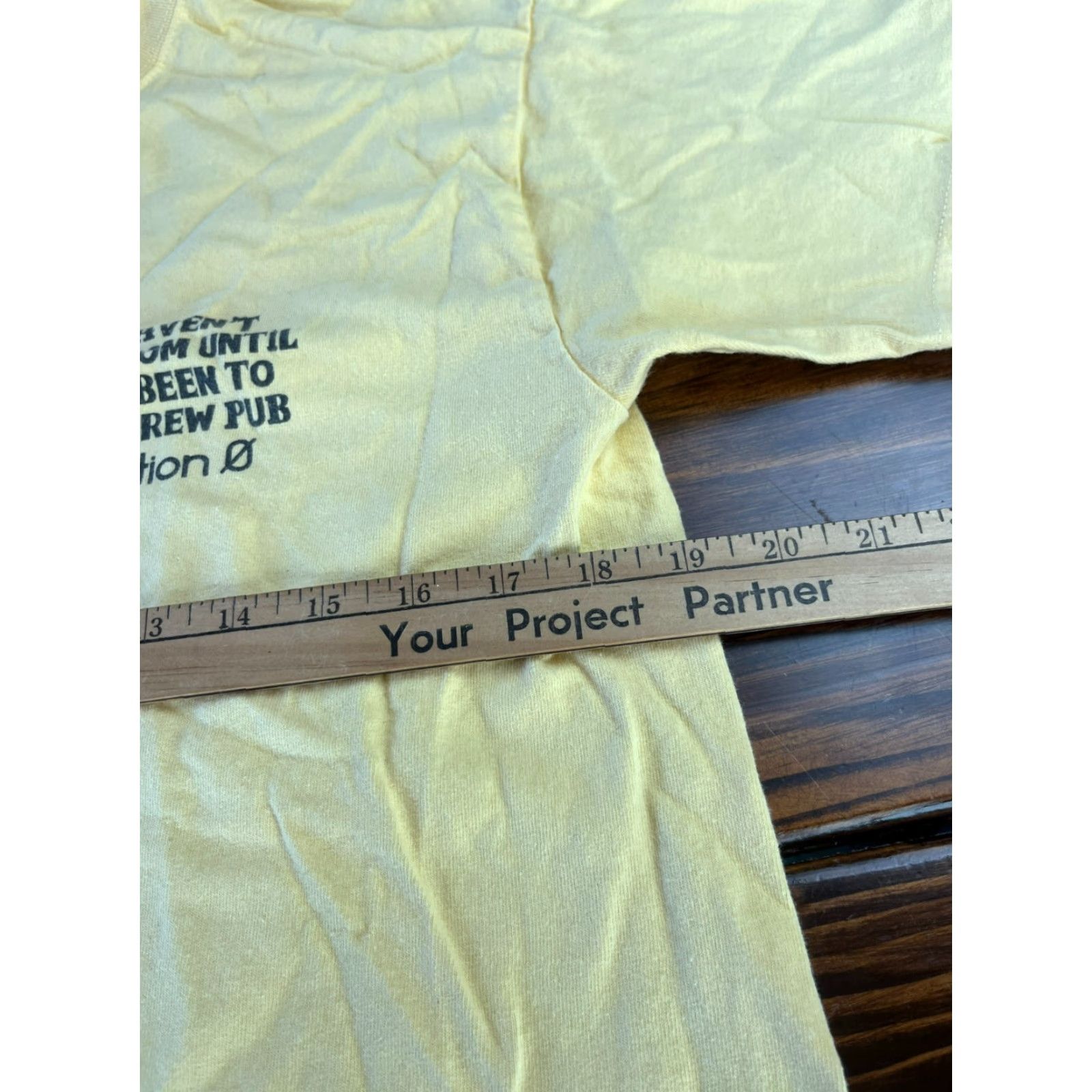 Port & Company Port & Company Shirt, Men's Size Medium, Yellow Graphic Tee, Tejas Brew Pub, TX, T-Shirt, Short Sleeve, Crew Neck, Regular Fit, Men, Yellow Size US M / EU 48-50 / 2 - 5 Thumbnail