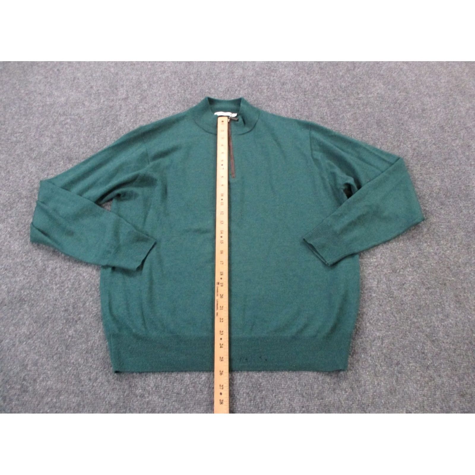 Peter Millar Peter Millar Jacket Mens L Green Merino Wool Performance Stretch Pullover Active Windbreaker 1/4 Zip Size US L / EU 52-54 / 3 - 3 Thumbnail
