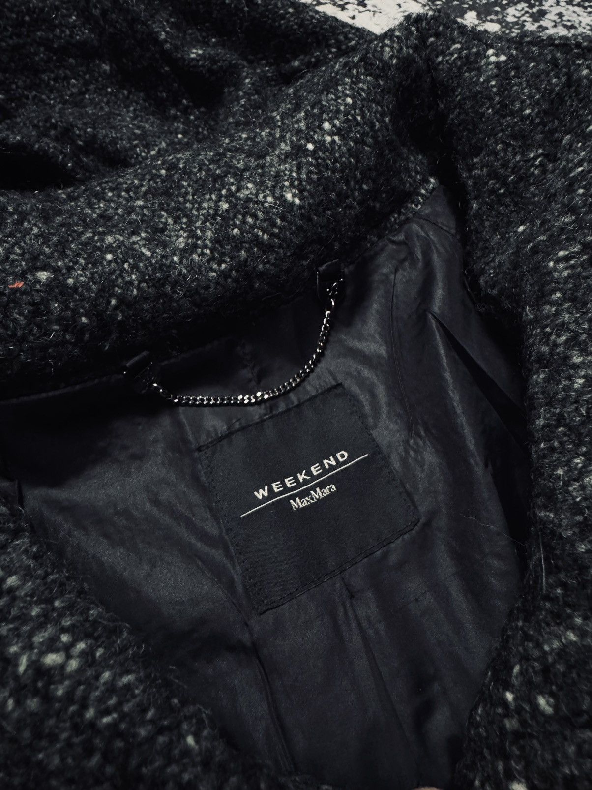 Other Max Mara Wool Rain Coat women grey 40 black Size US L / EU 52-54 / 3 - 4 Thumbnail