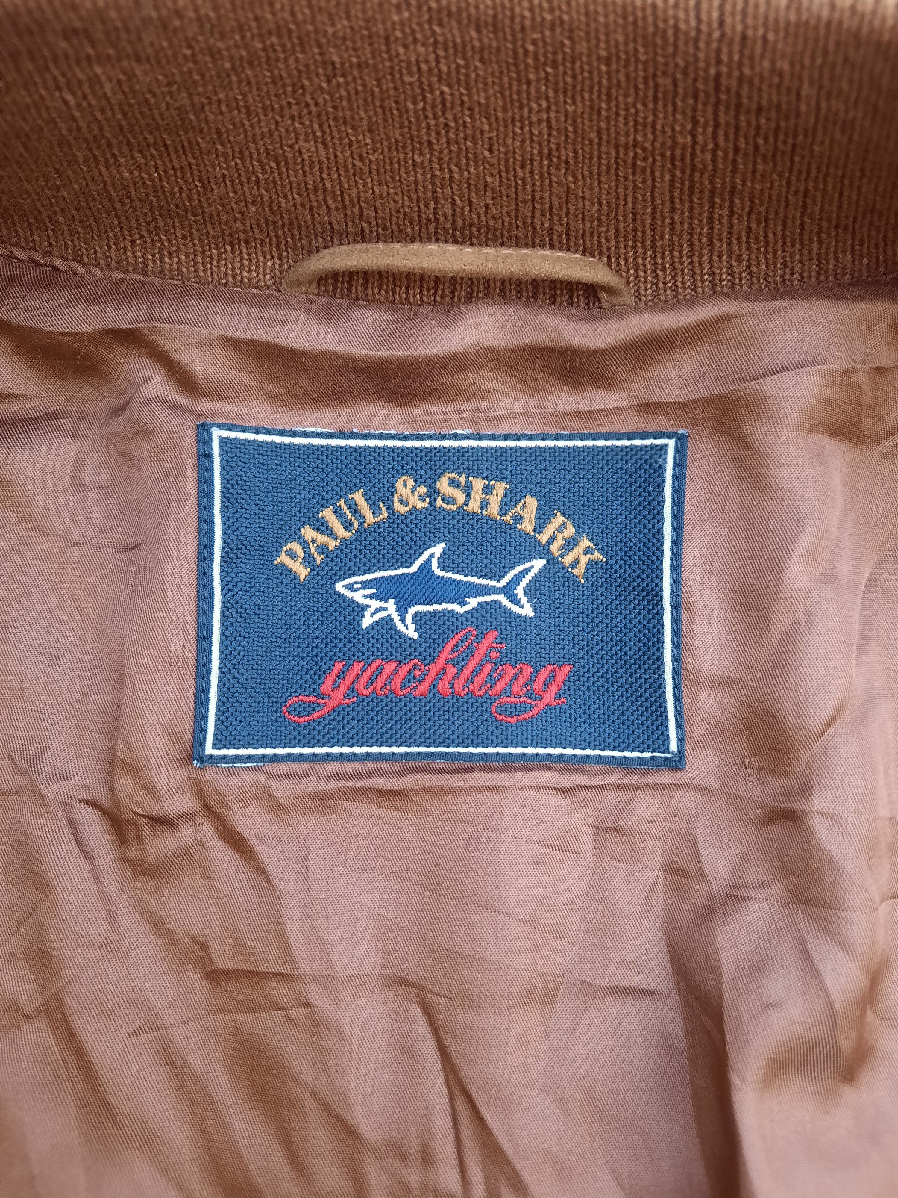 Paul & Shark Brown Suede Leather 90s Paul & Shark Yachting Jacket Size US XXL / EU 58 / 5 - 4 Thumbnail