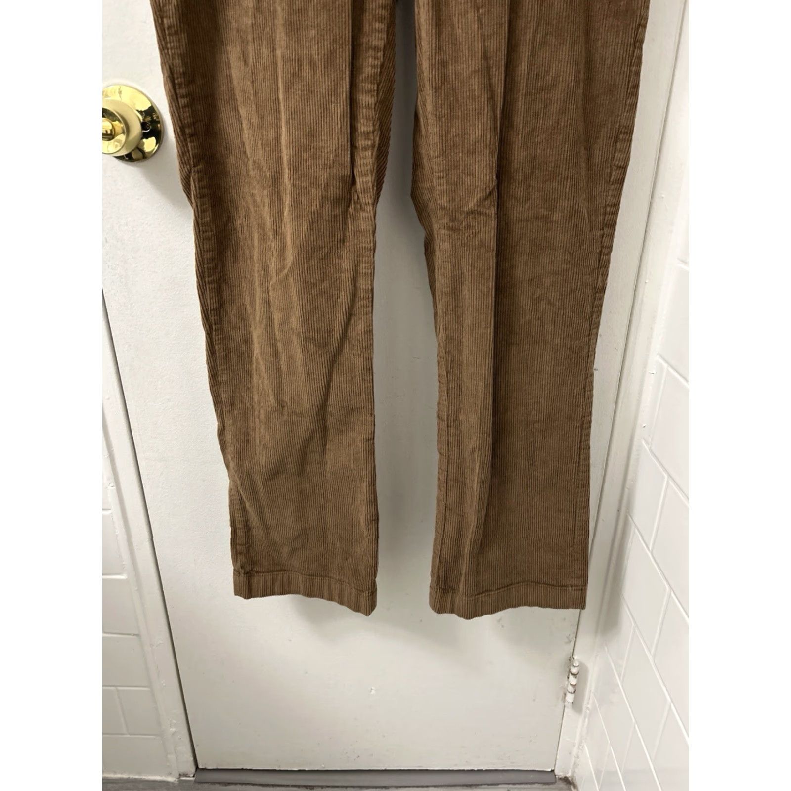 Vintage LL Bean Country Corduroy Pants Mens 33x32 Brown Classic Fit Stretch 502835 Size US 33 - 3 Thumbnail