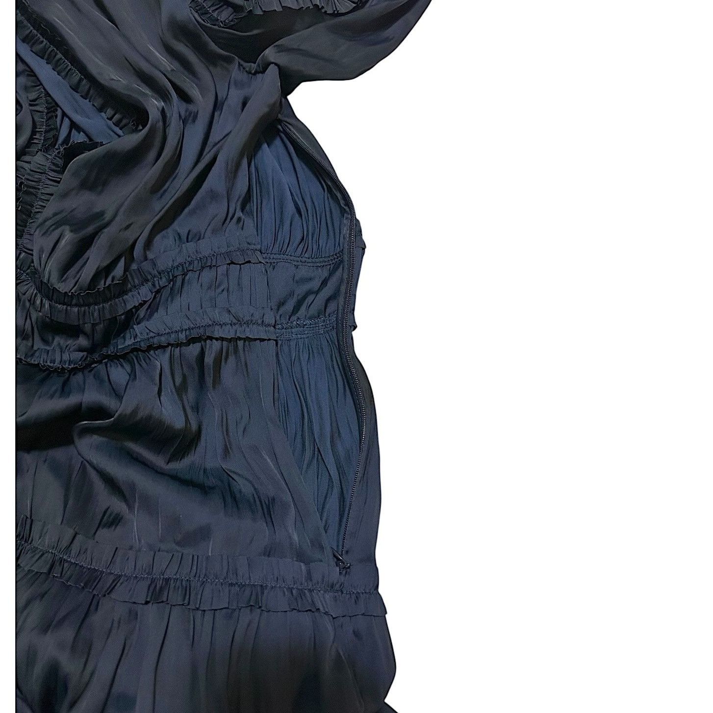 Ulla Johnson Ulla Johnson Gemma Plissé Mini Dress Midnight, Size 84NWT Size S / US 4 / IT 40 - 12 Thumbnail