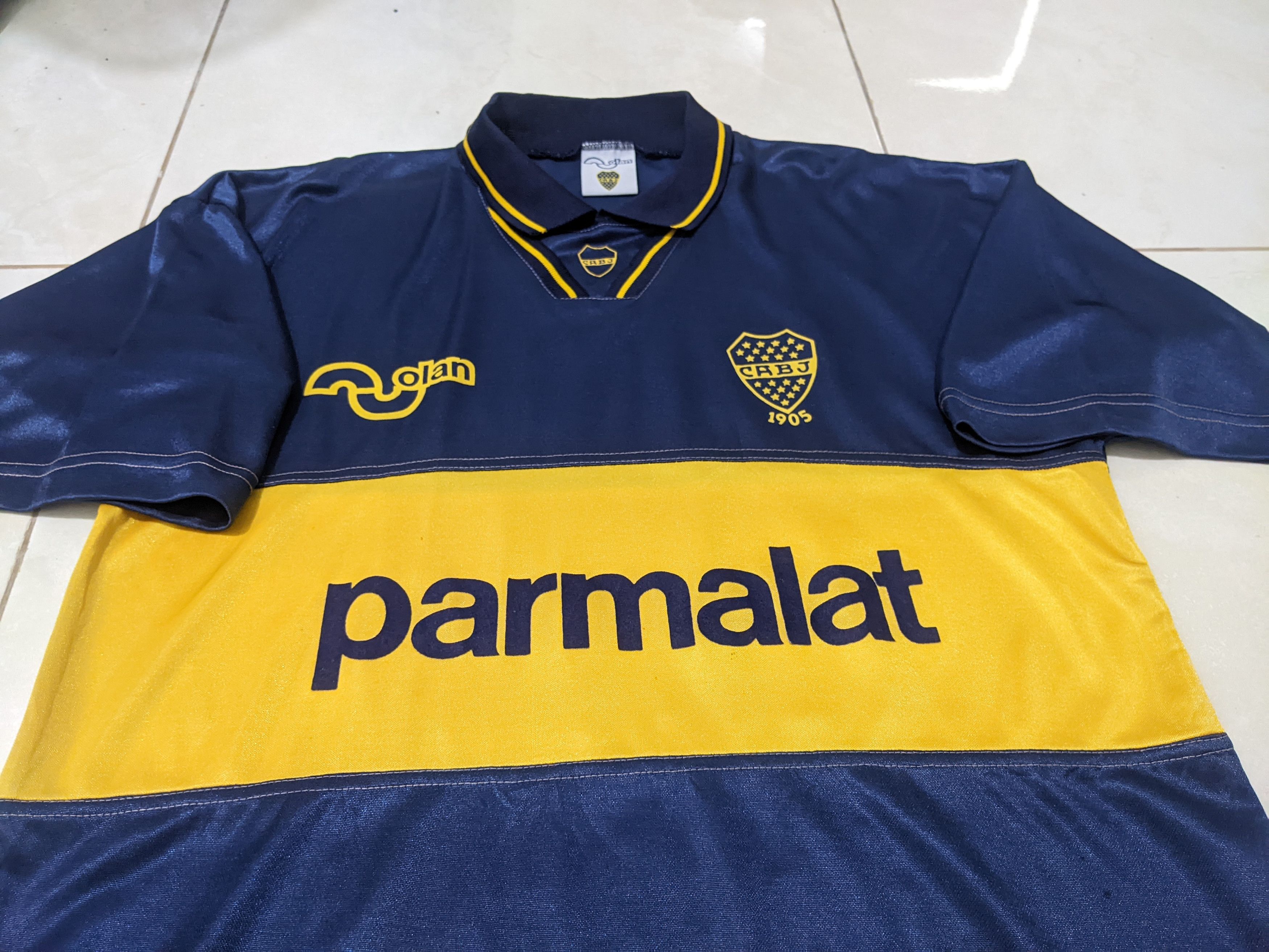 Vintage Boca junior 1994-95 home Maradona Jersey football shirt Size US M / EU 48-50 / 2 - 3 Thumbnail