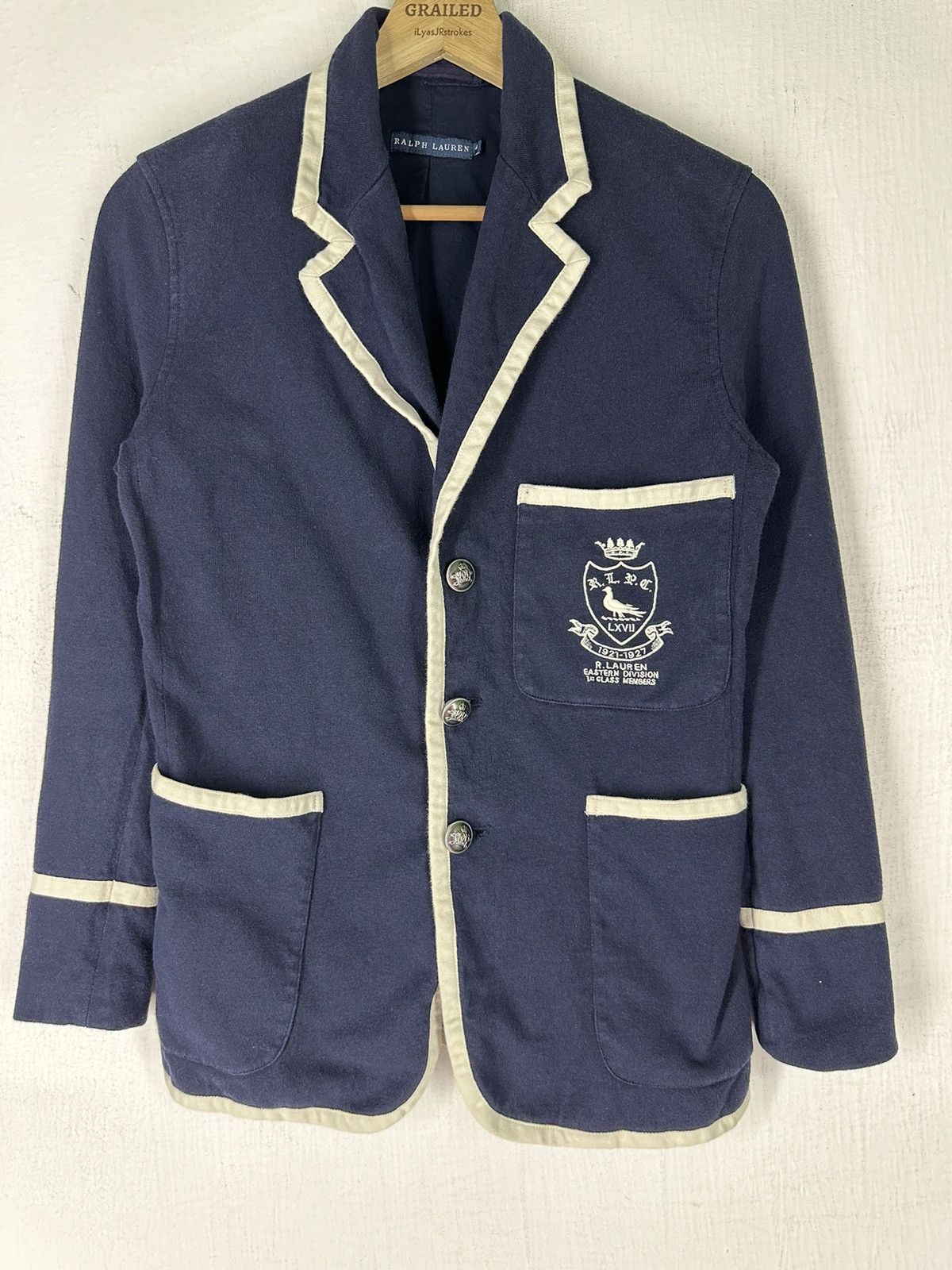 Polo Ralph Lauren × RRL Ralph Lauren × Ralph Lauren Vintage Ralph Lauren School Blazer Size US S / EU 44-46 / 1 - 2 Thumbnail