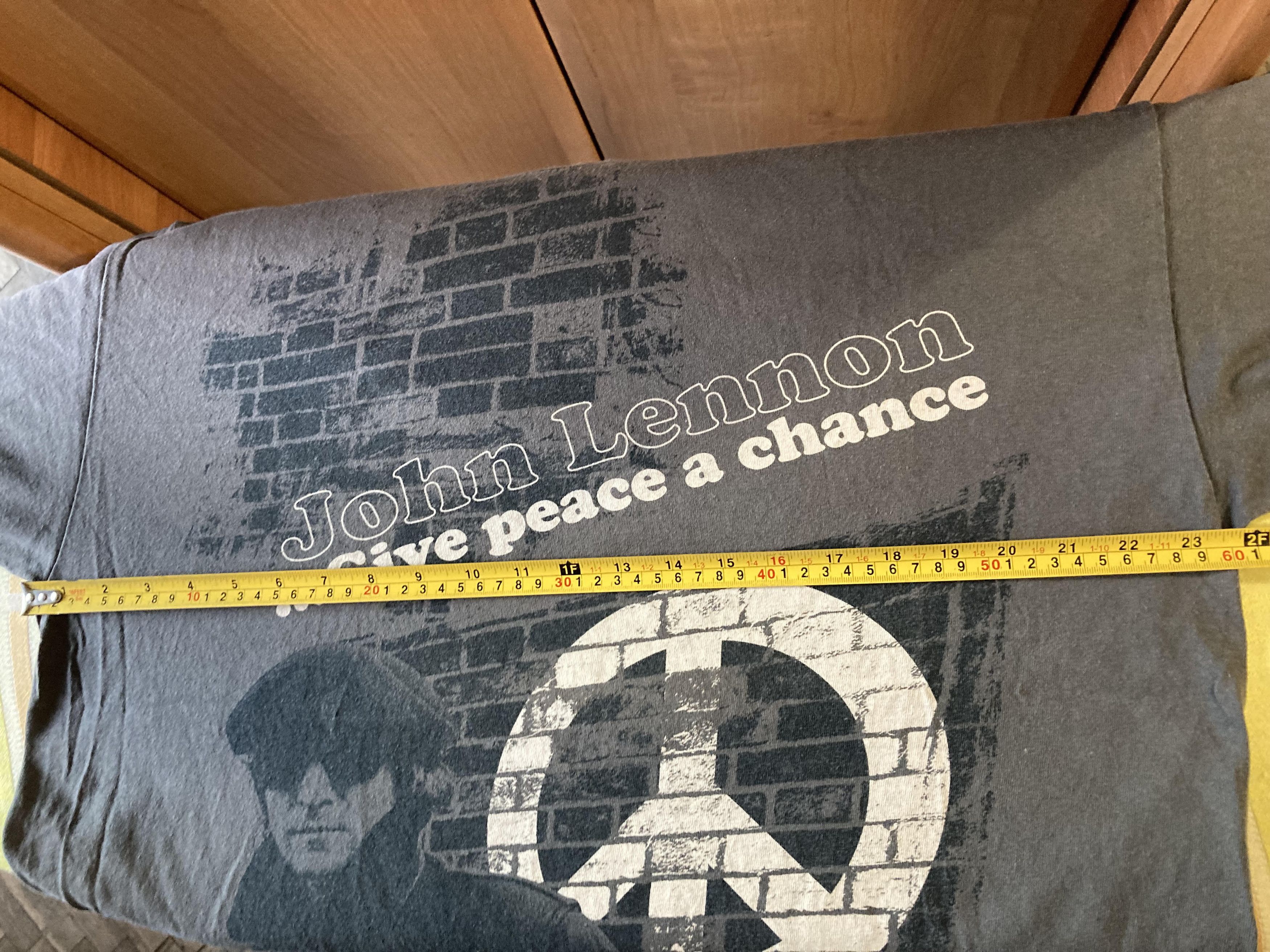 Band Tees × Vintage Vintage John Lennon Give Peace a Chance T-Shirt Size US XL / EU 56 / 4 - 9 Thumbnail