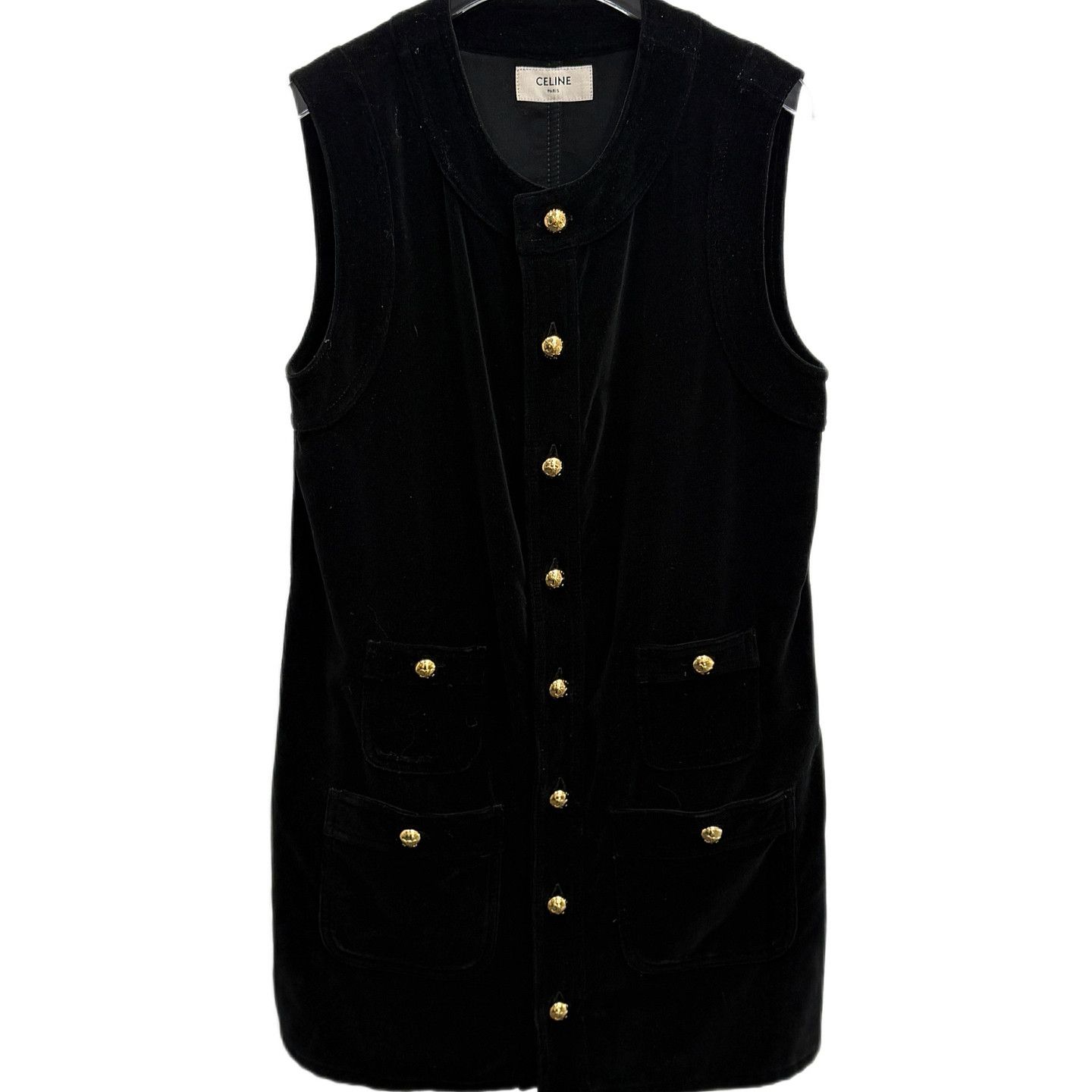 Celine Celine Gold Button Vest Size M Size M / US 6-8 / IT 42-44 - 1 Thumbnail