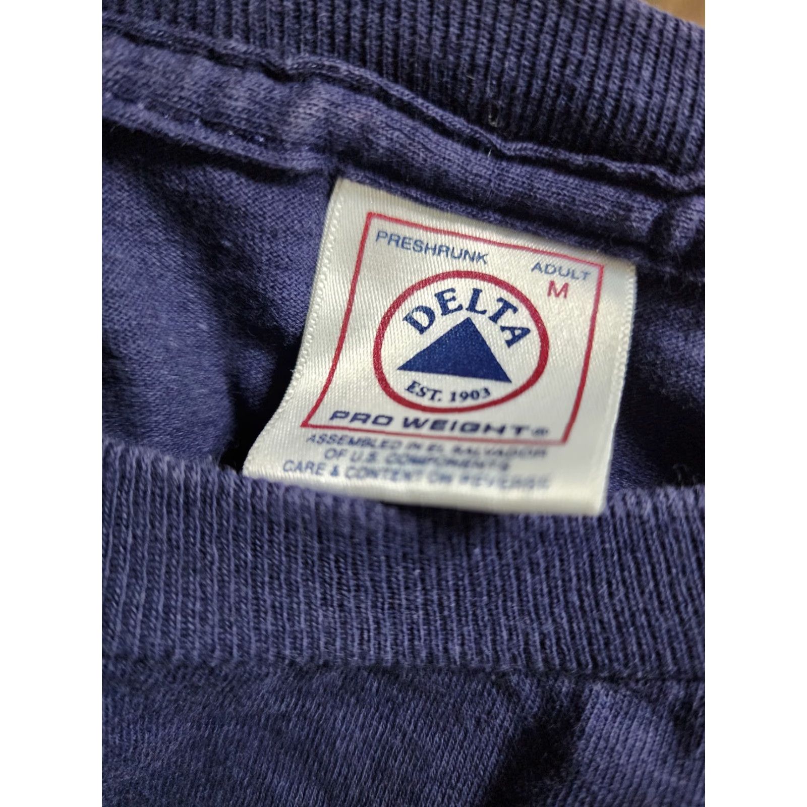 Vintage VINTAGE Living T-Shirt Mens M Property Of Jesus Double Sided Crew Neck Blue 90s Shirt Size US M / EU 48-50 / 2 - 7 Thumbnail