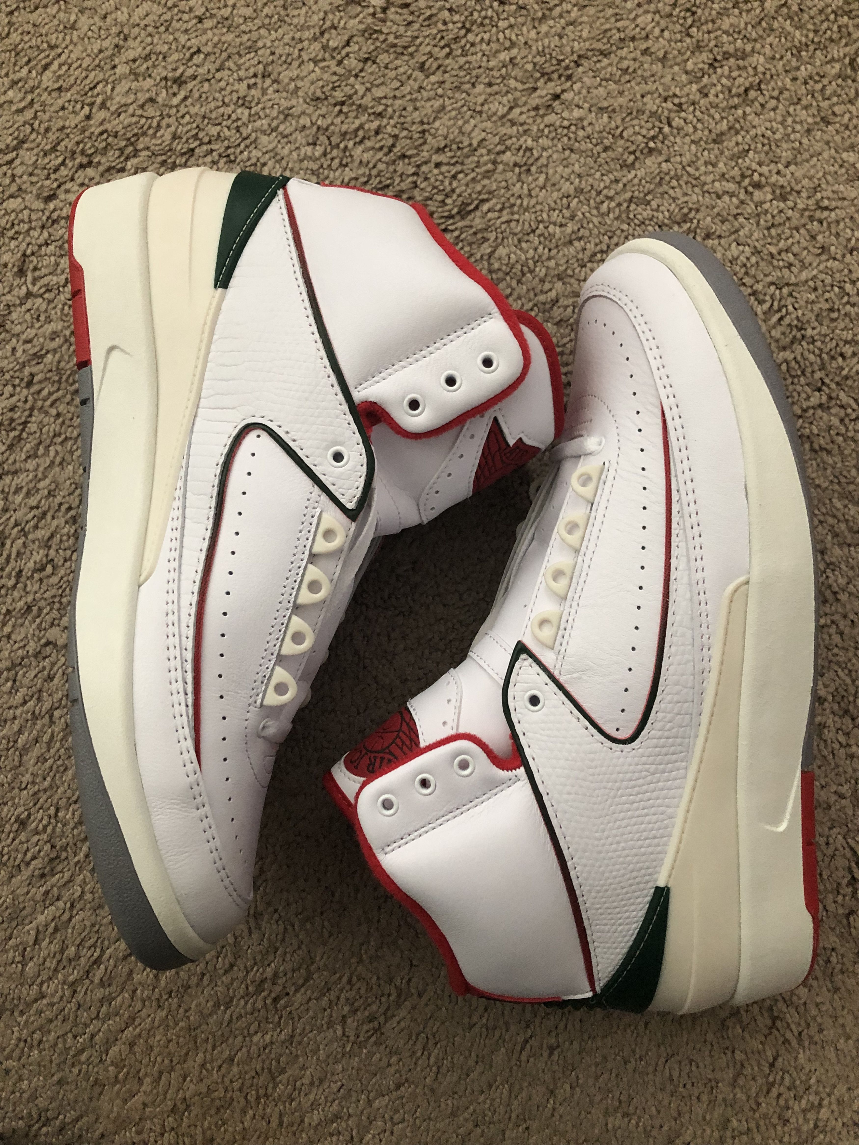 Jordan Brand × Nike Nike Air Jordan 2 Retro Italy Origins DR8884-101 Men's Sz 10 Size US 10 / EU 43 - 2 Thumbnail