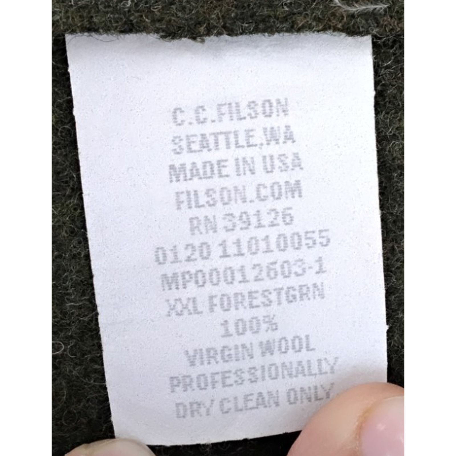 Filson Filson Vest Mackinaw Wool Green Men's XXL Prof. Repair Size US XXL / EU 58 / 5 - 12 Thumbnail