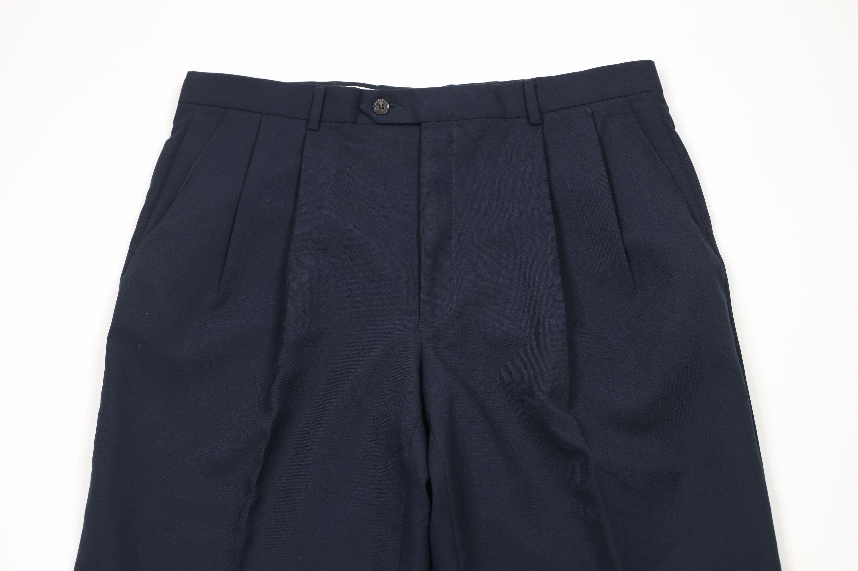 Ralph Lauren × Vintage Vintage 90s Chaps Ralph Lauren Cuffed Wide Leg Chino Pants Size US 36 / EU 52 - 2 Thumbnail