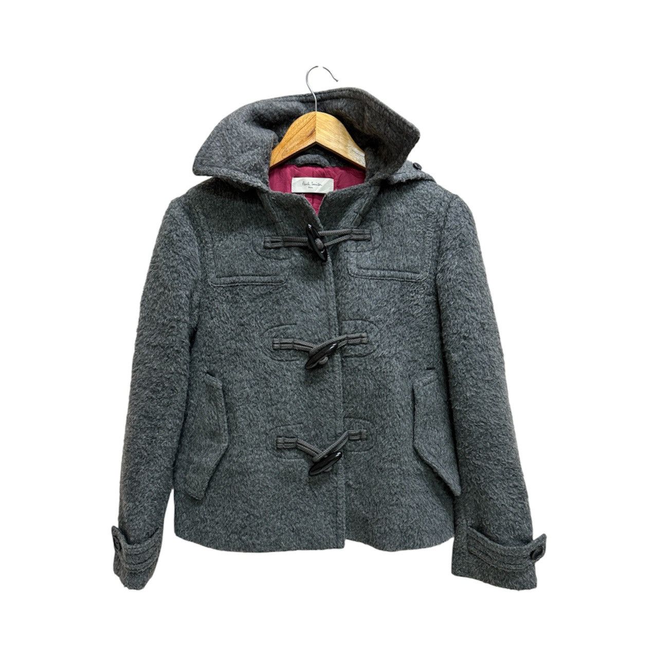 Paul Smith PAUL SMITCH MOHAIR WOOL DUFFLE COAT HOODIE Size S / US 4 / IT 40 - 1 Thumbnail