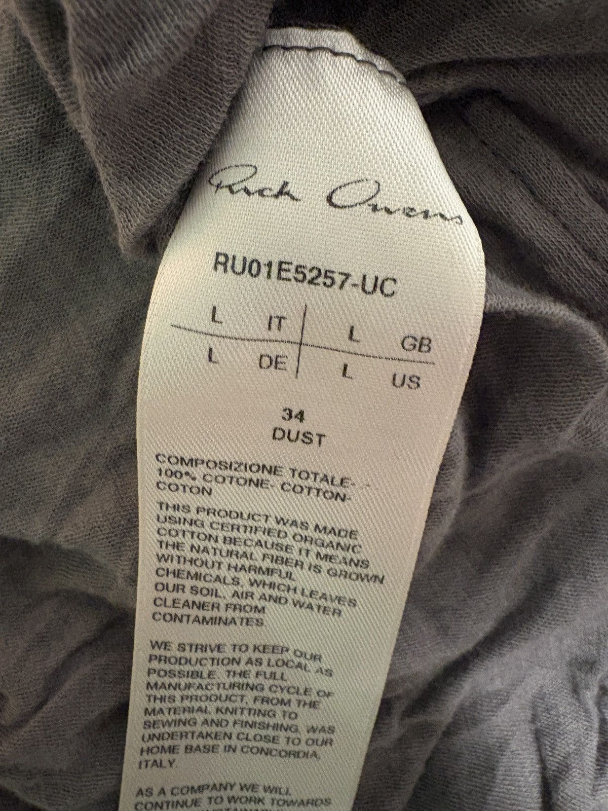 Rick Owens Rick Owens SS25 Hollywood double layer Size US L / EU 52-54 / 3 - 4 Thumbnail