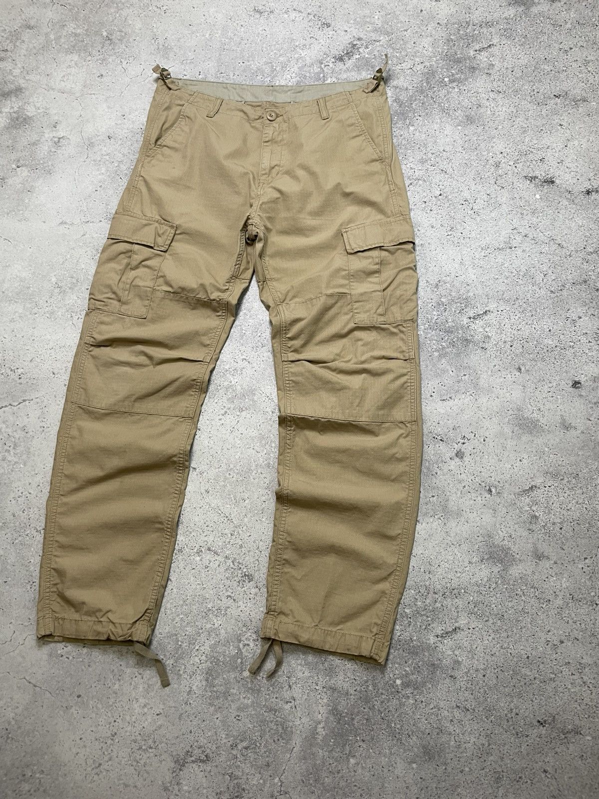 Carhartt Wip Vintage Carhartt WIP Aviation Cargo Beige Pants Size 33 x 32 Size US 33 - 5 Thumbnail