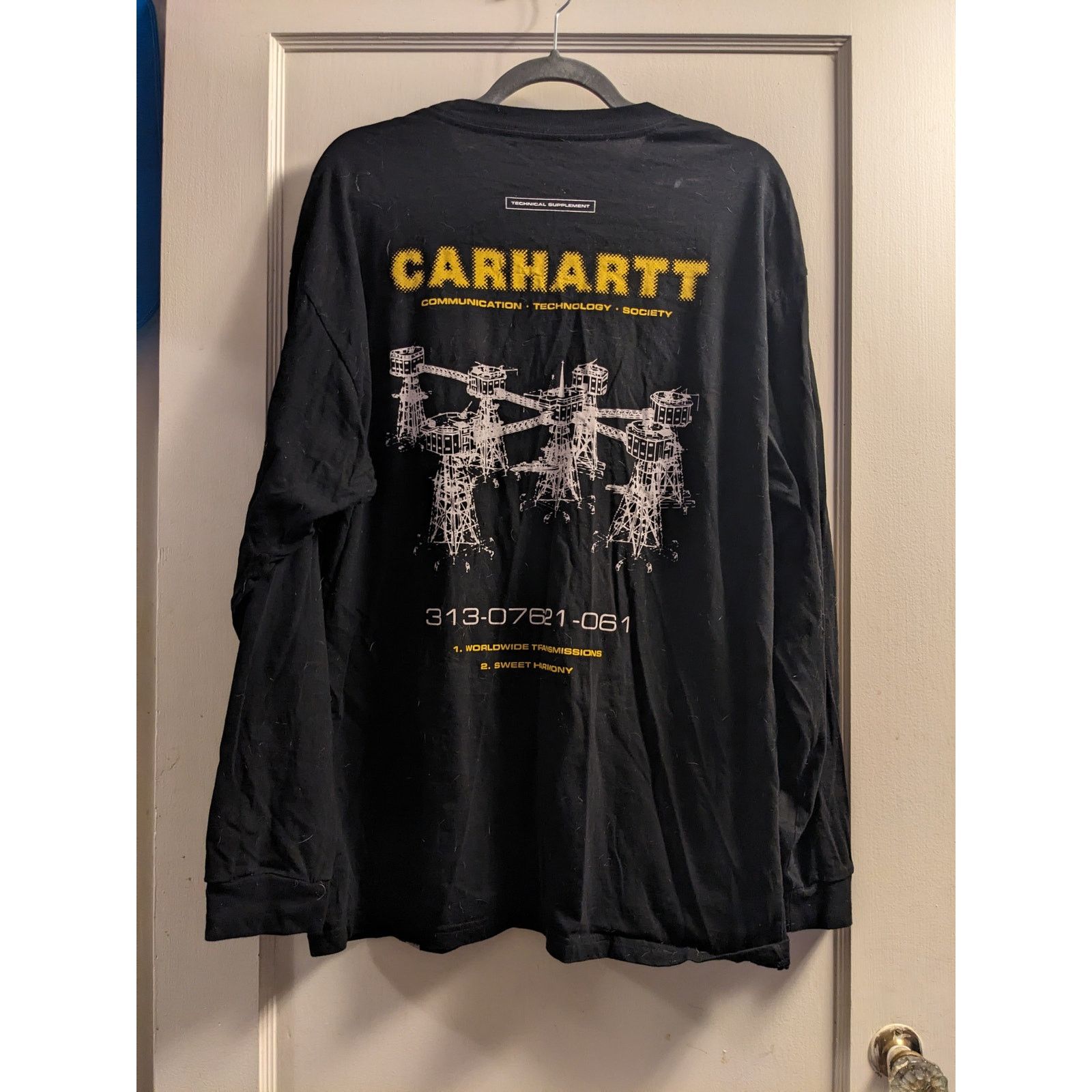 Carhartt Wip Carhartt WIP Long Sleeve Airwaves Graphic Tee Size US XL / EU 56 / 4 - 3 Thumbnail