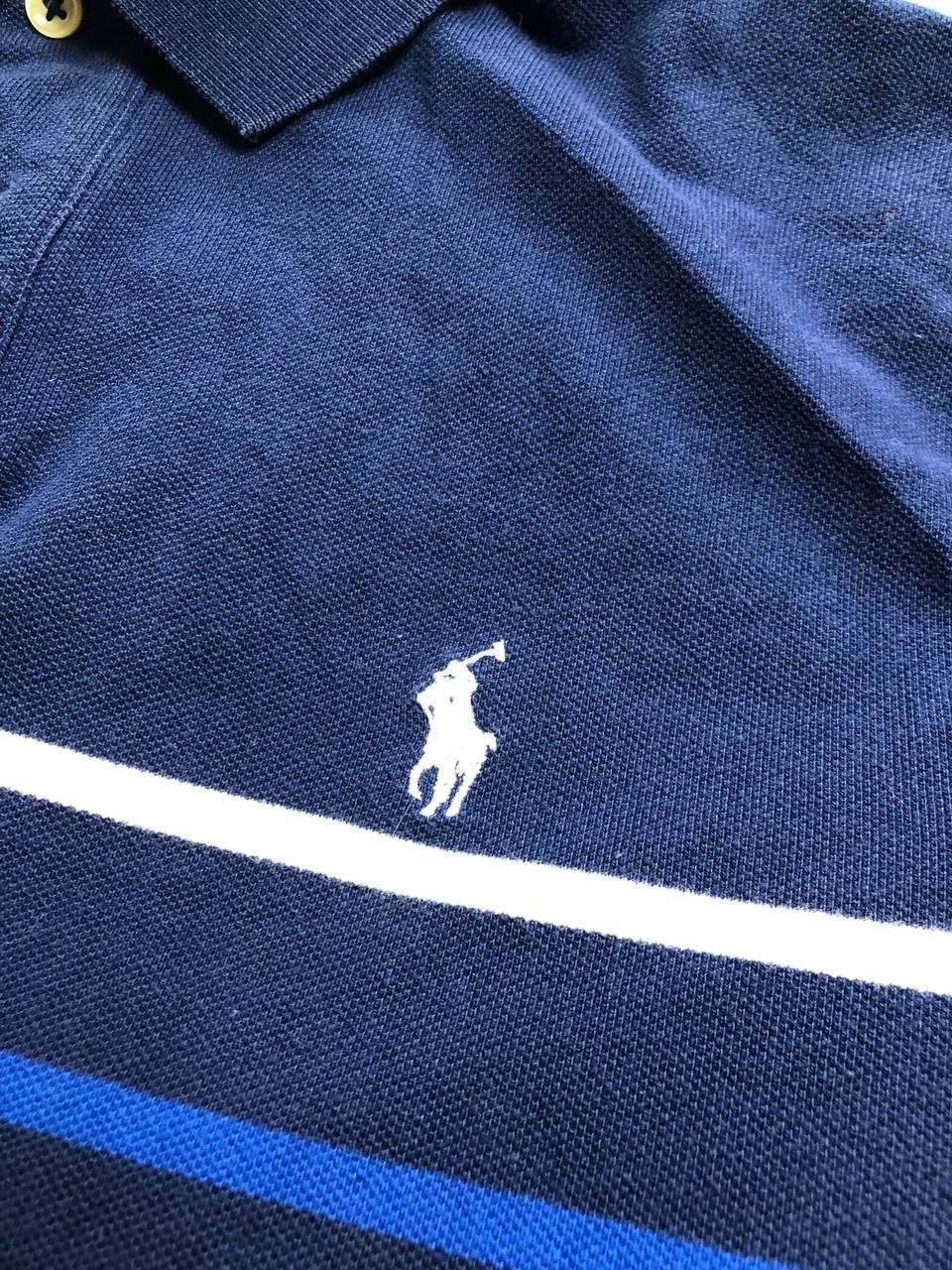 Polo Ralph Lauren Vintage 90s Polo Ralph Lauren Striped Cotton Polo Shirt Size US L / EU 52-54 / 3 - 8 Thumbnail