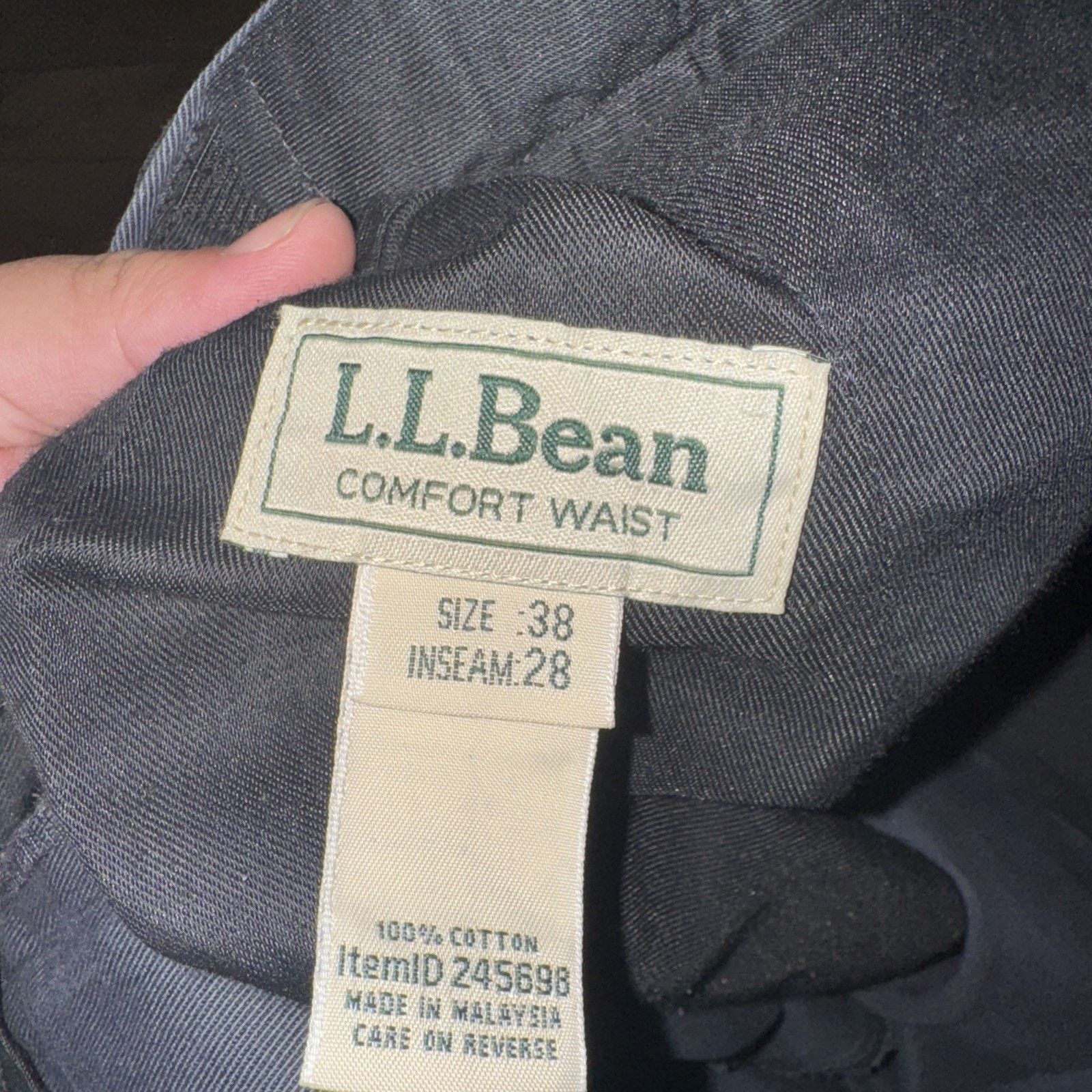 L.L. Bean × Vintage Vintage LL Bean Comfort Waist Chino Pants Blue 38x29 Size US 38 / EU 54 - 6 Thumbnail