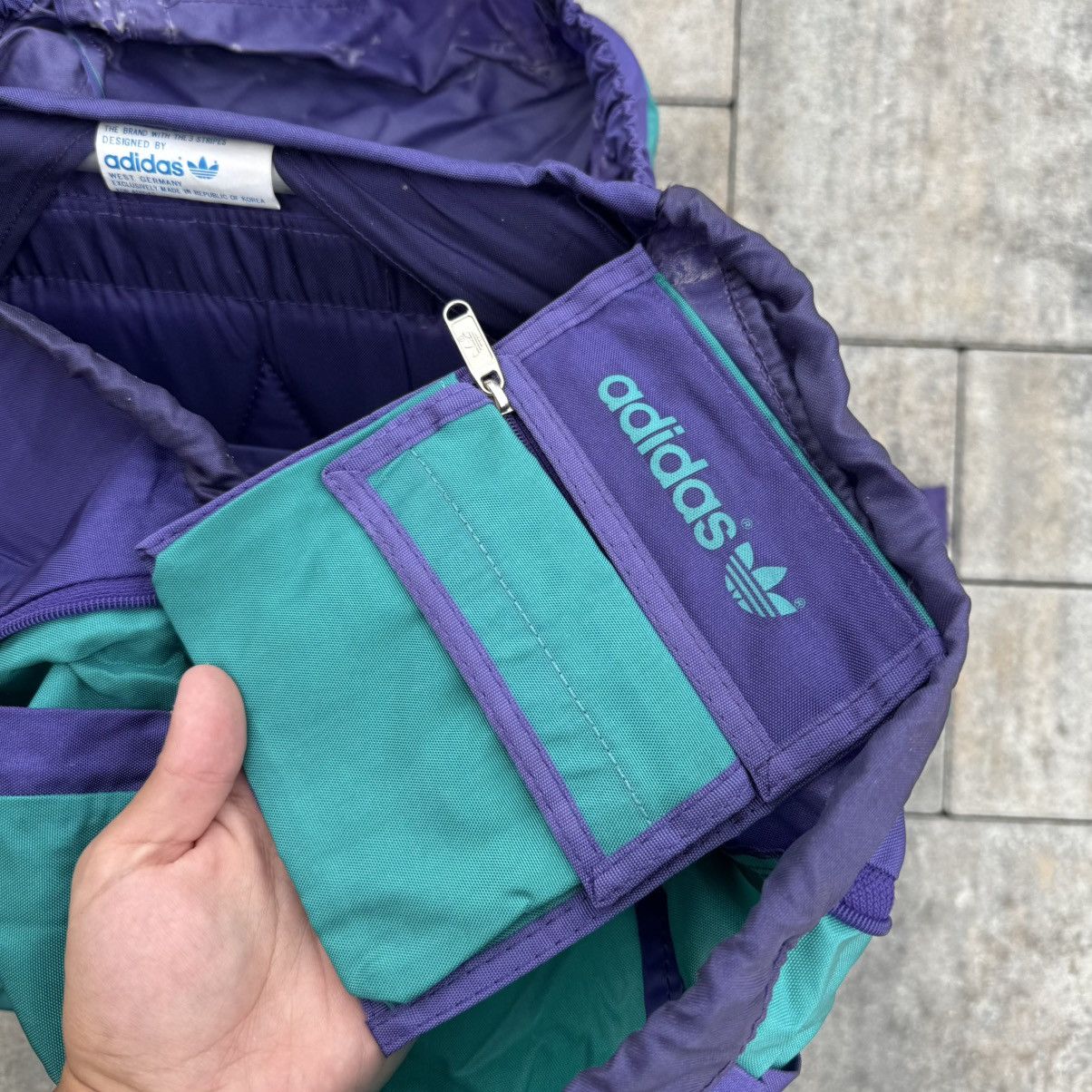 Adidas CRAZY! Adidas Retro 90s Pro 50 Himalaya Backpack Hiking Rare Size ONE SIZE - 12 Thumbnail